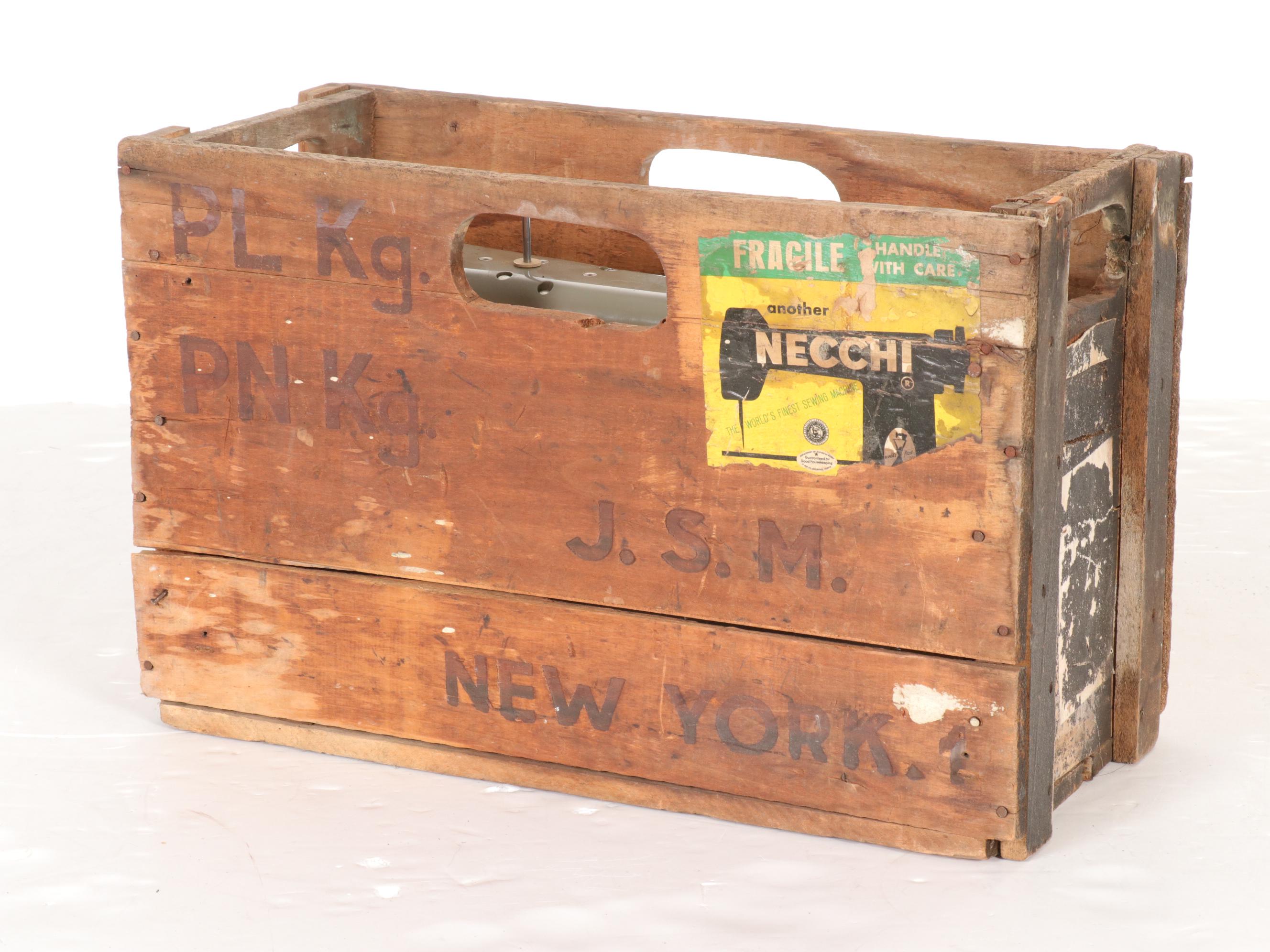 Necchi BU Mira Electric Sewing Machine, Mid-20th Century