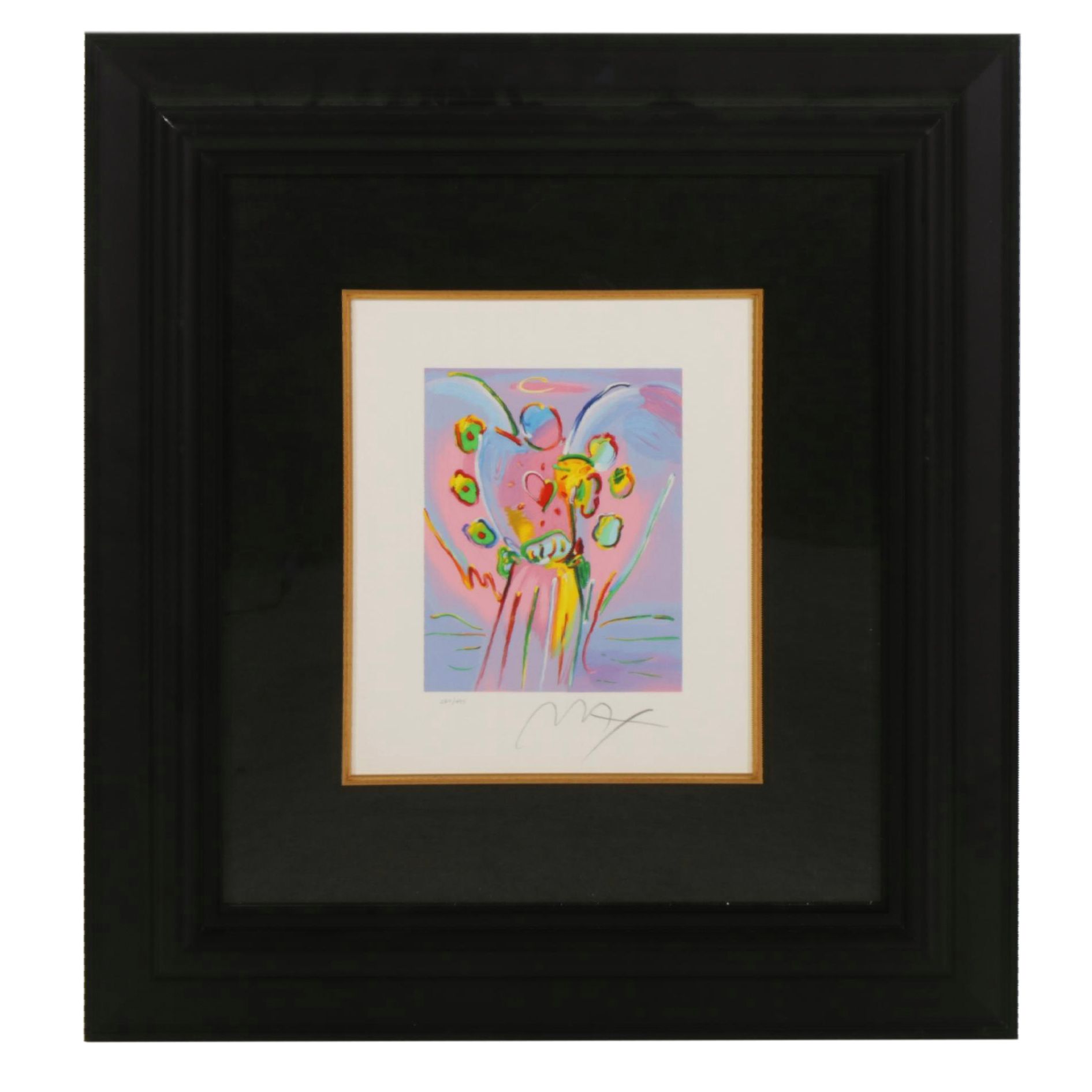 Peter Max Serigraph "Angel with Heart"