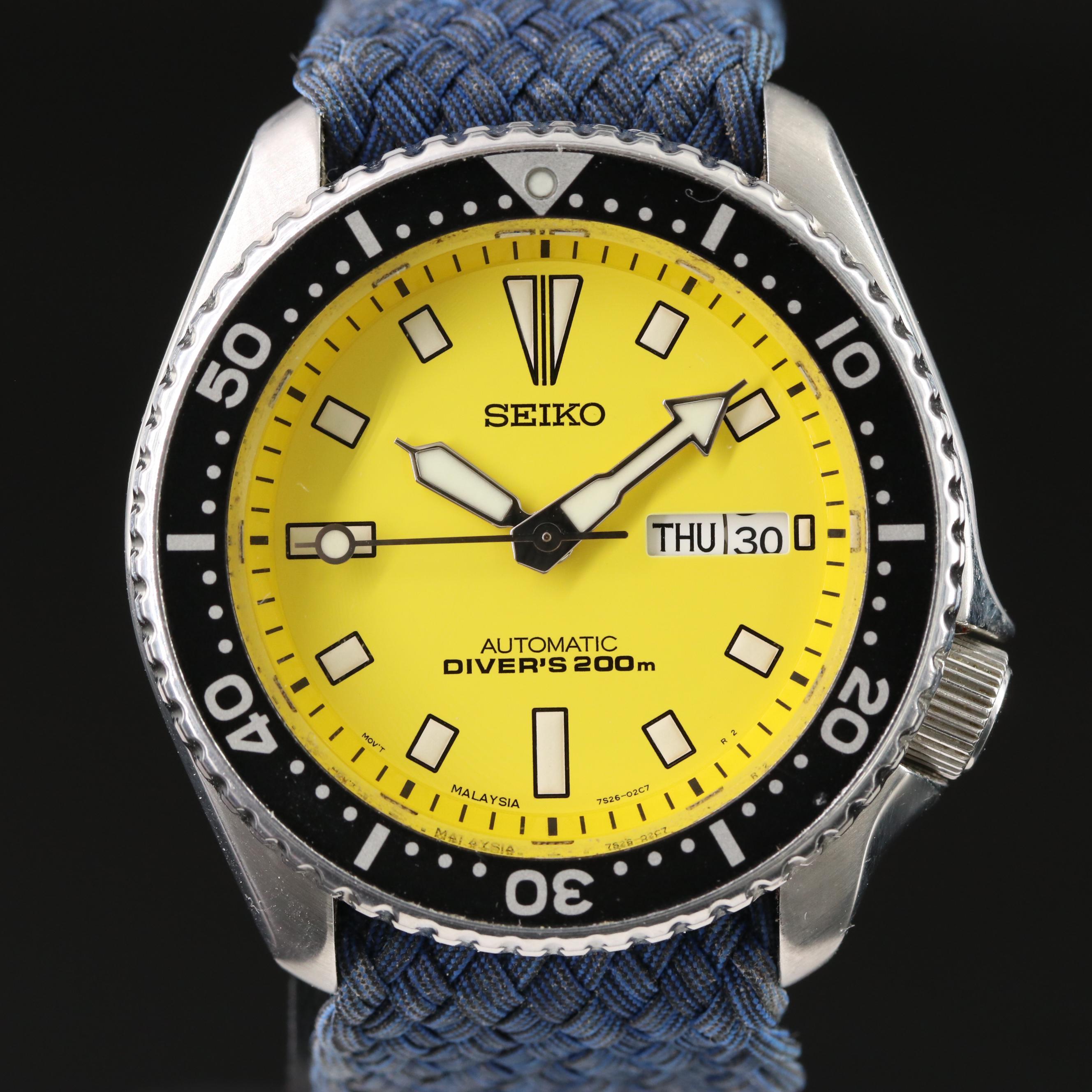 Seiko "Bumble Bee" Scuba Diver SKXA35 Automatic Watch