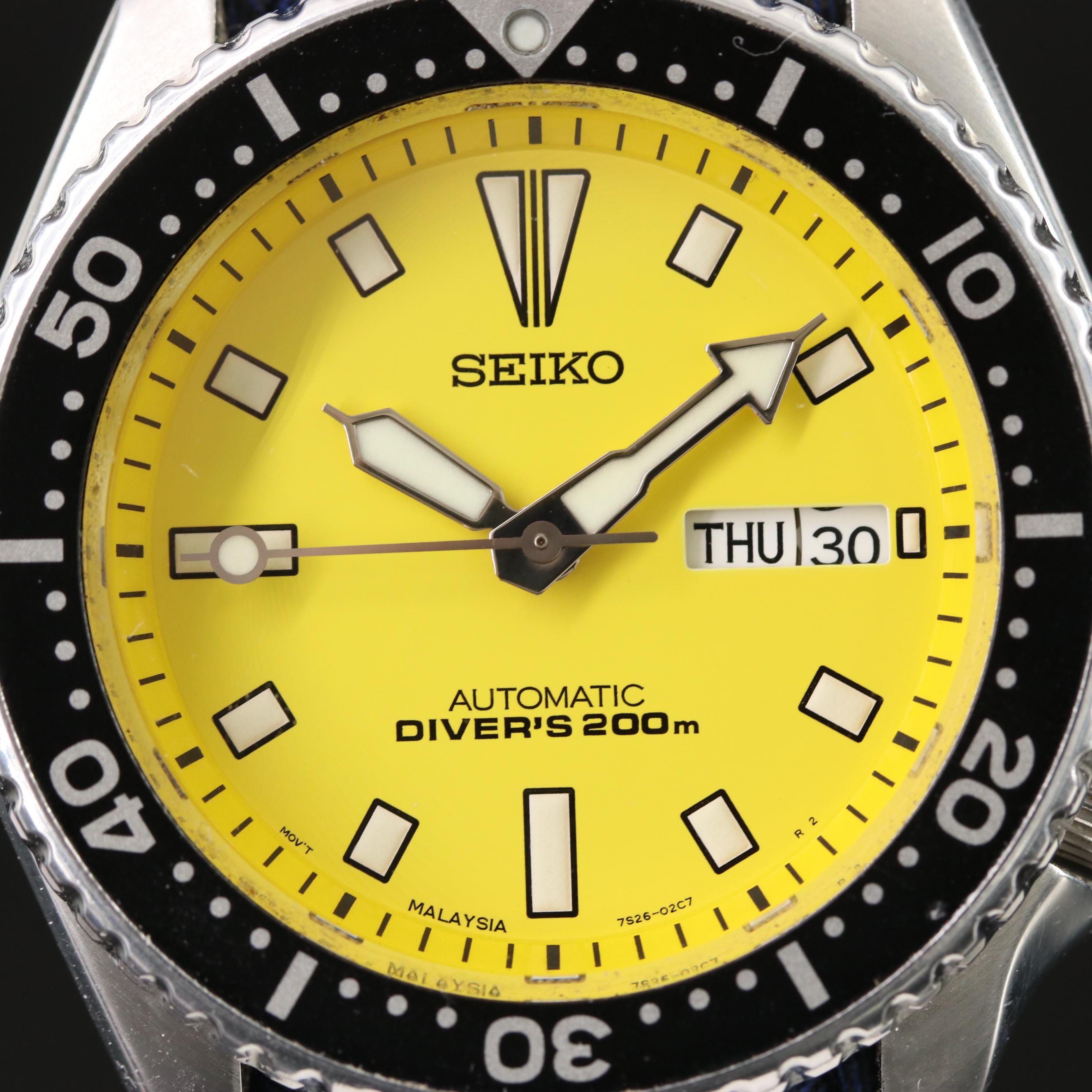 Seiko "Bumble Bee" Scuba Diver SKXA35 Automatic Watch