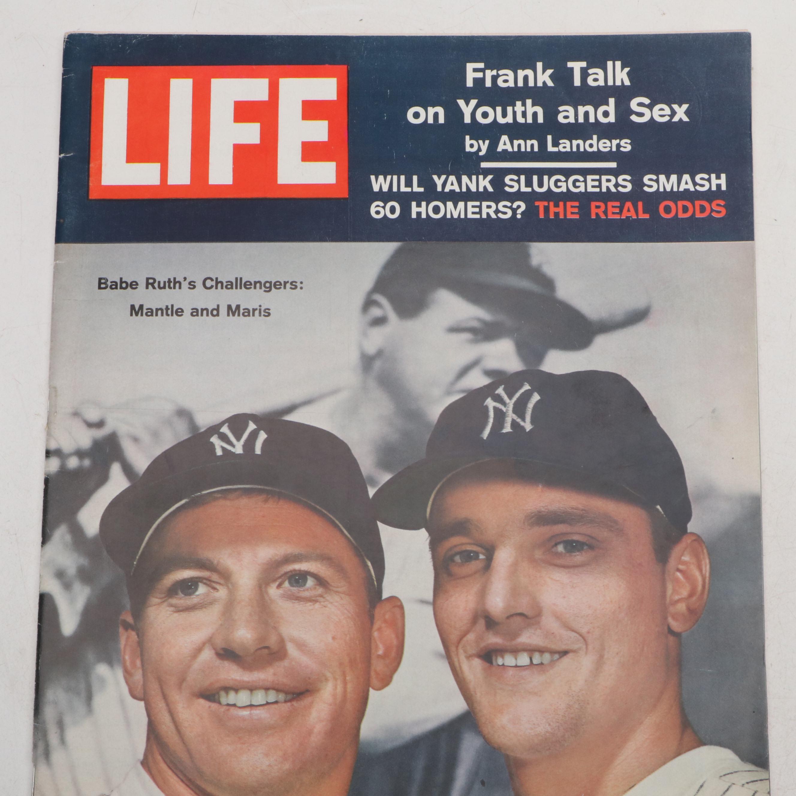 "LIFE" Magazine Featuring Mickey Mantle and Roger Maris, 1961
