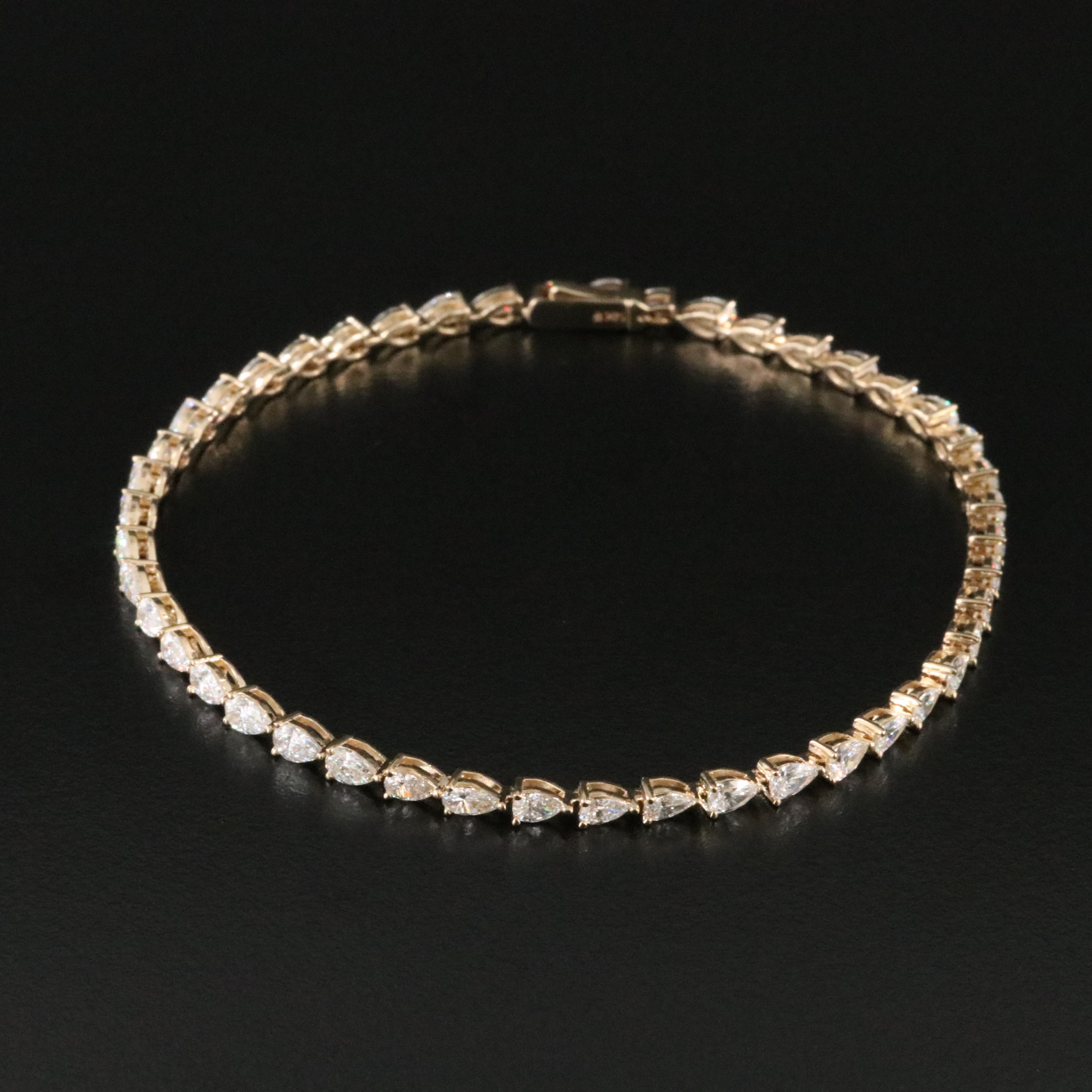 14K 4.25 CTW Lab Grown Diamond Line Bracelet
