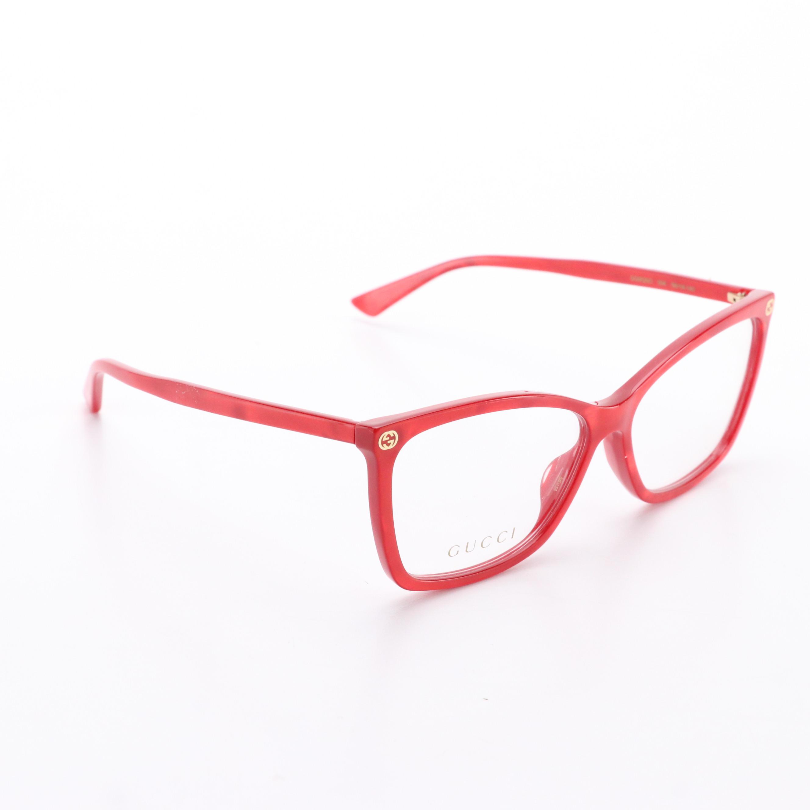 Gucci GG00250 Pearl Red Eyeglass Frames