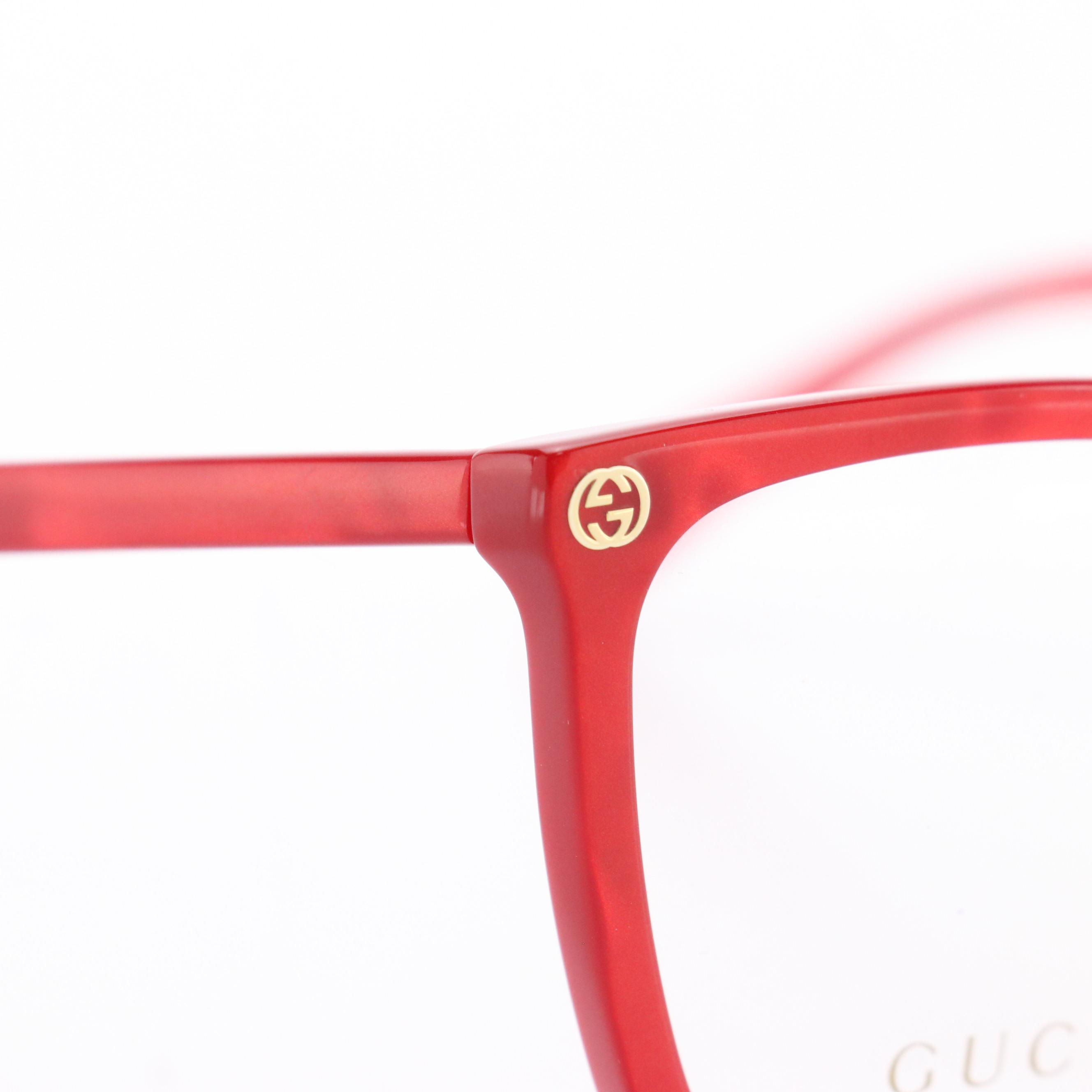 Gucci GG00250 Pearl Red Eyeglass Frames