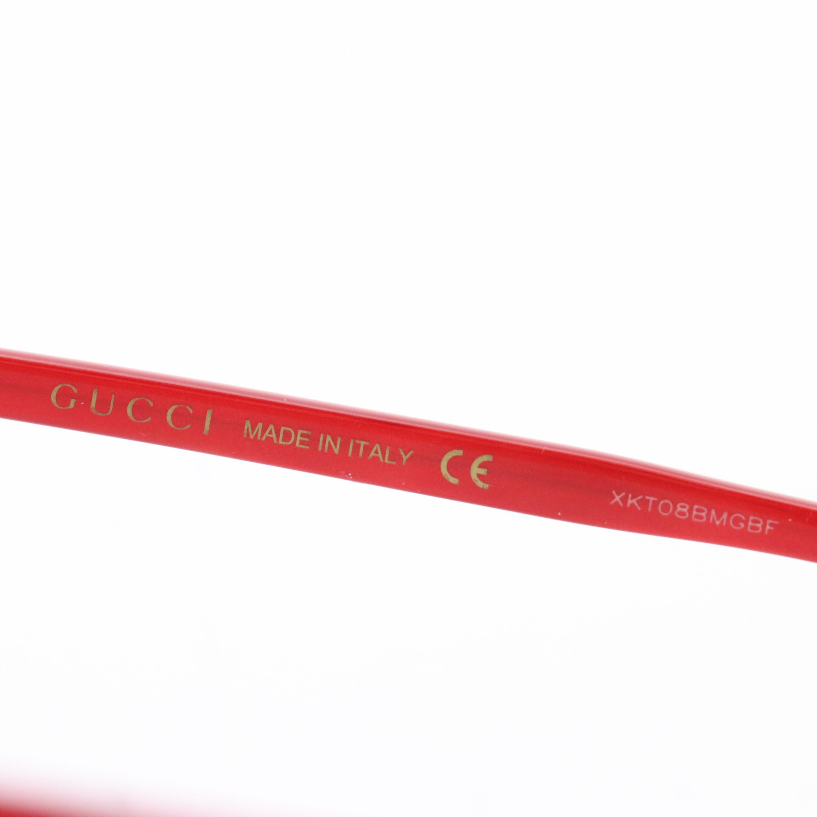 Gucci GG00250 Pearl Red Eyeglass Frames