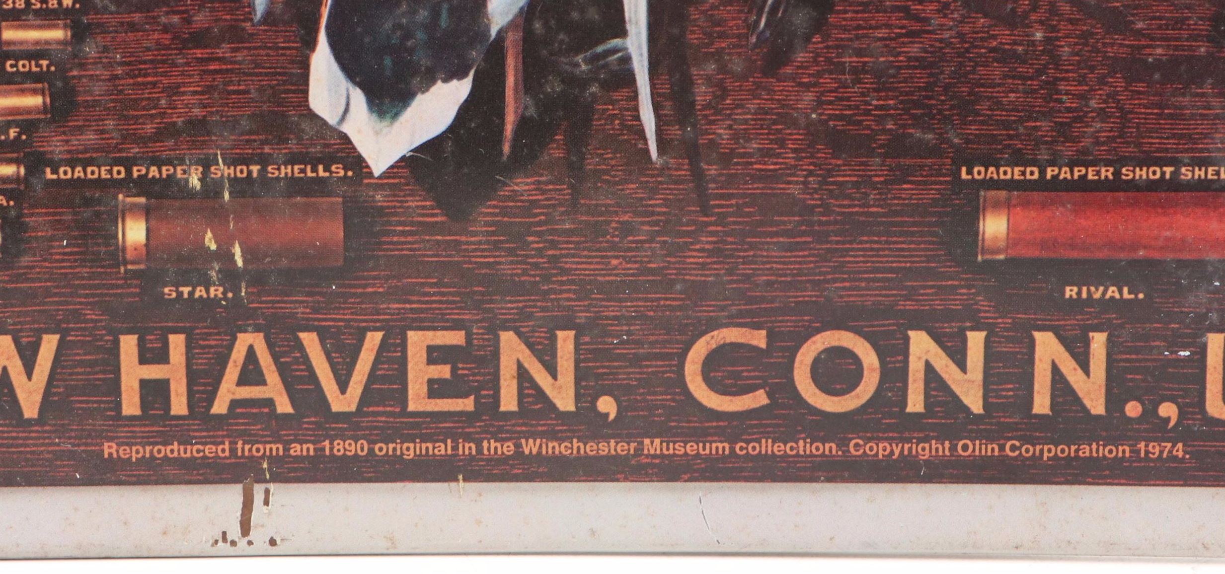 Winchester Repeating Arms Co. Advertising Sign, 1974