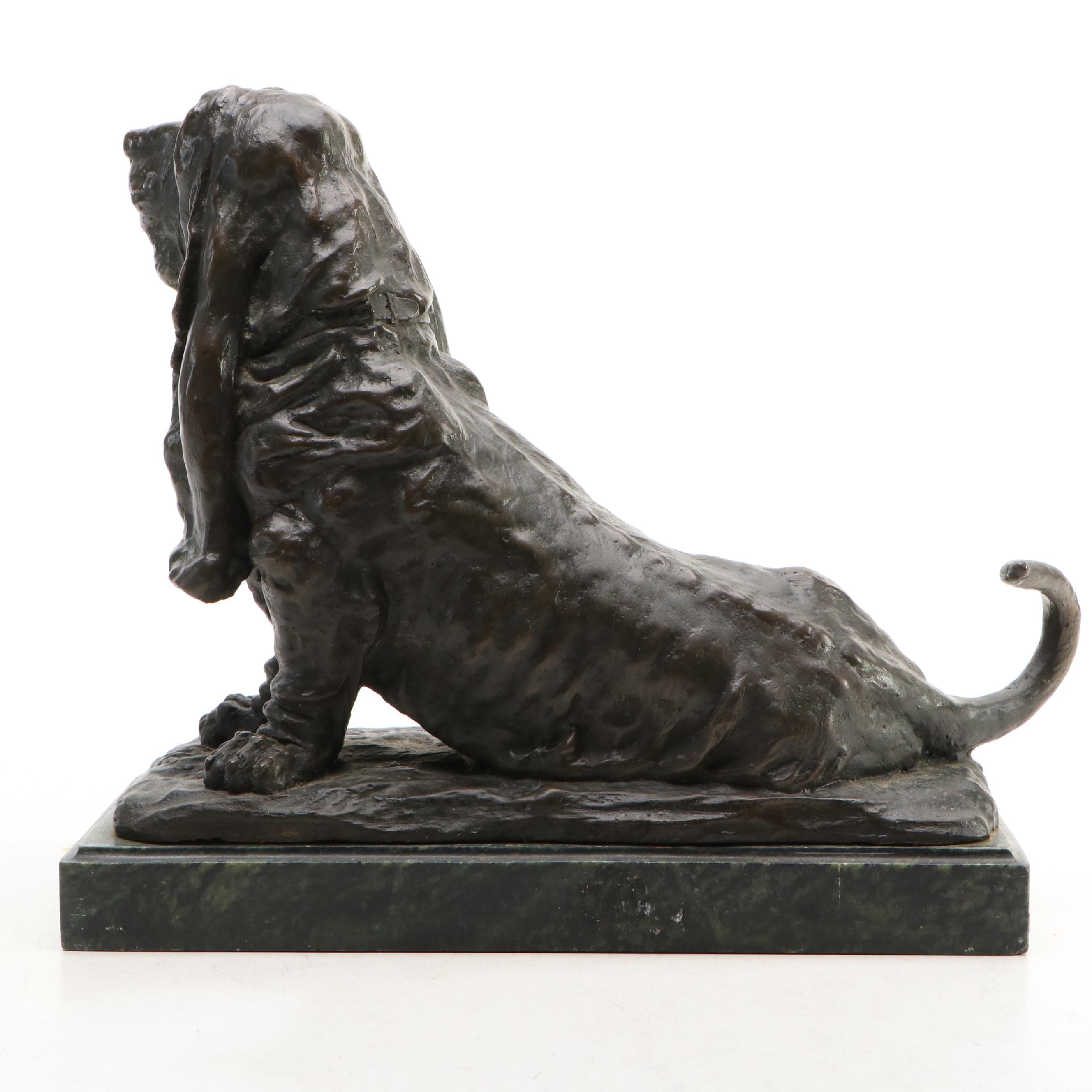 Bronze Bassett Hound Puppy After Jean Pierre Masier