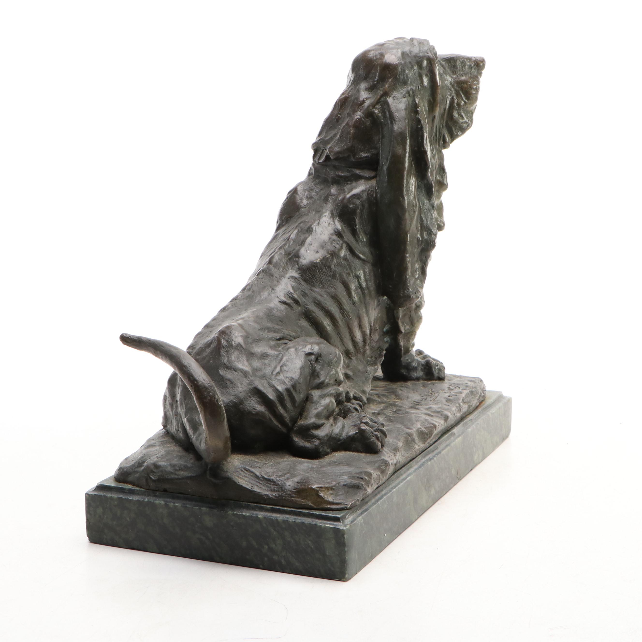 Bronze Bassett Hound Puppy After Jean Pierre Masier