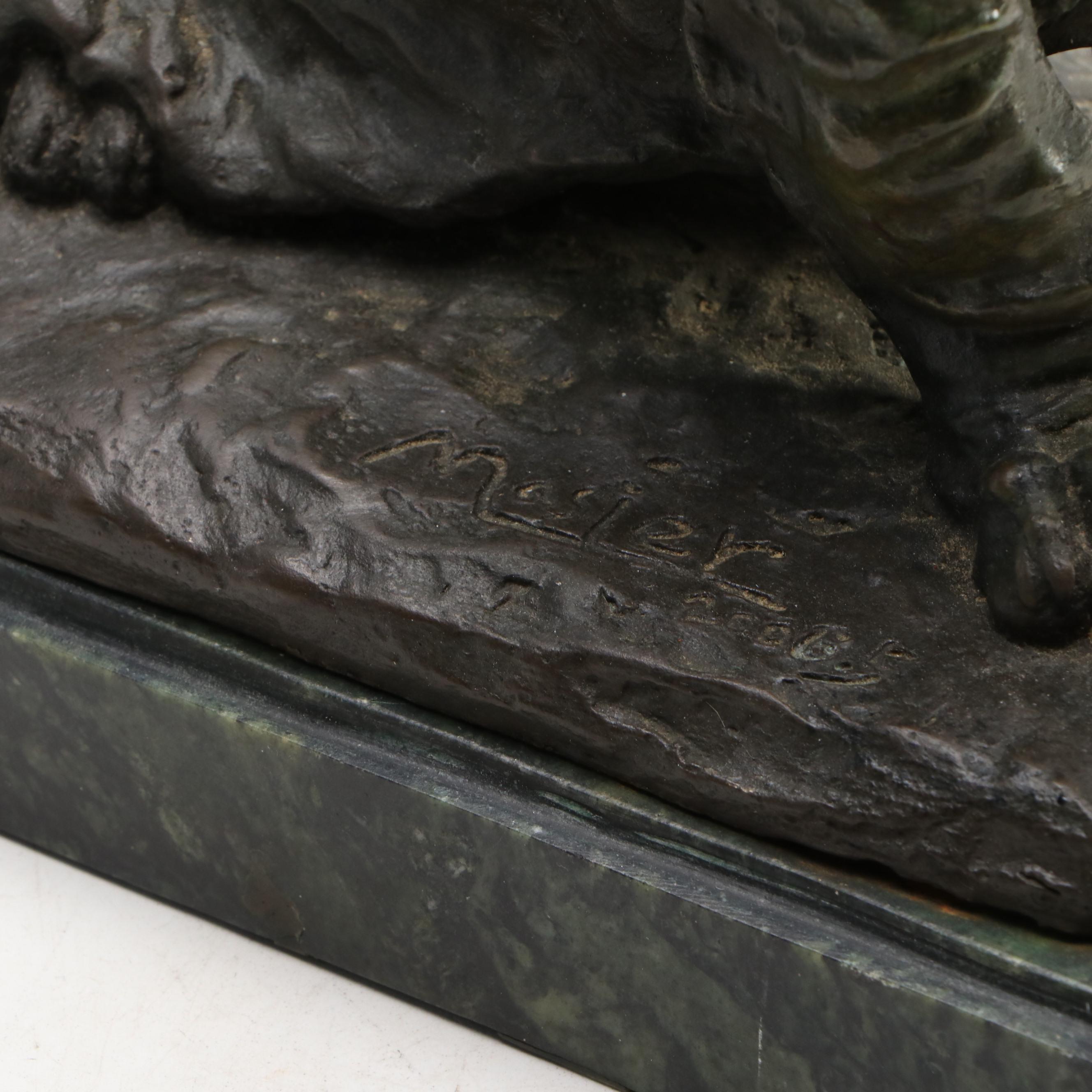 Bronze Bassett Hound Puppy After Jean Pierre Masier