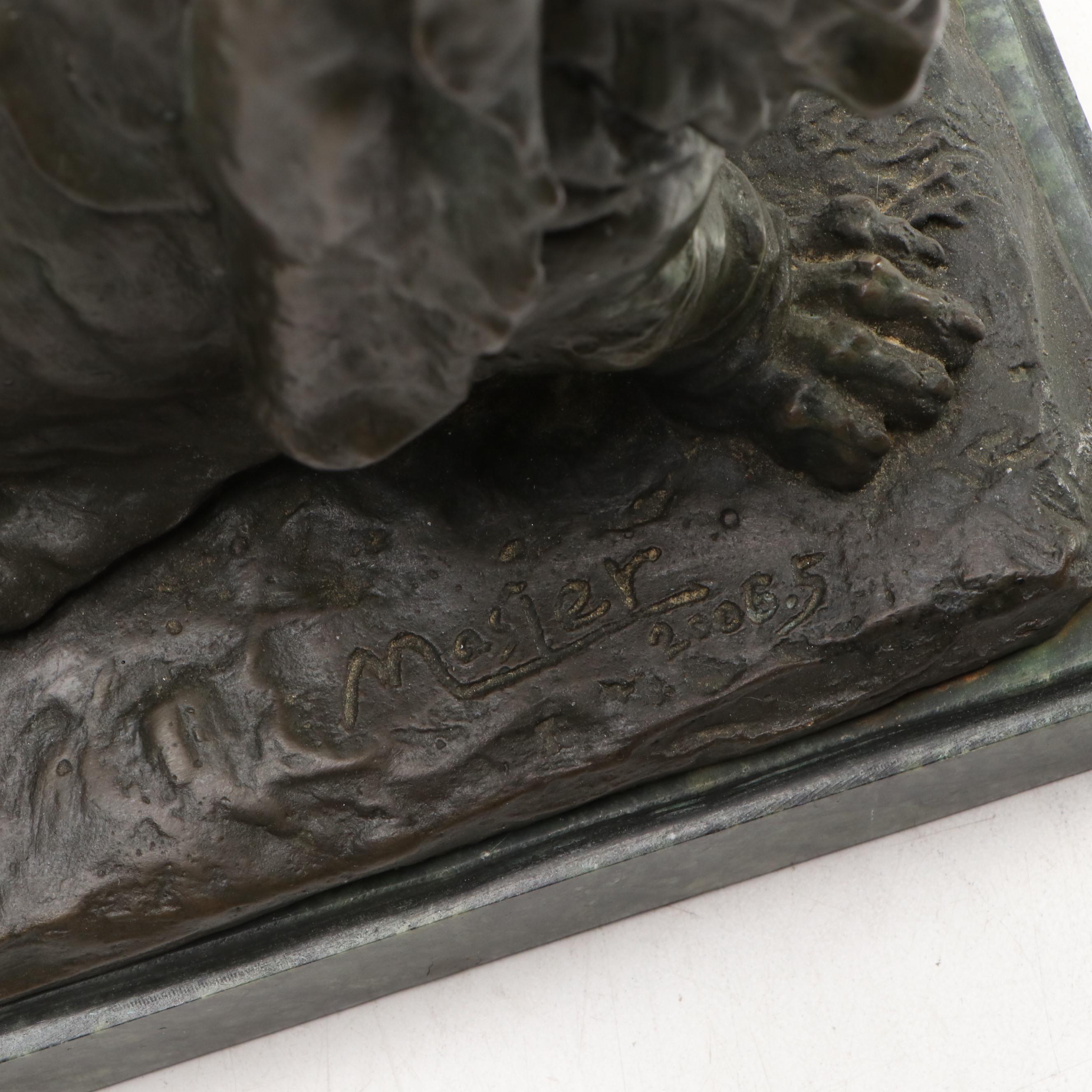 Bronze Bassett Hound Puppy After Jean Pierre Masier