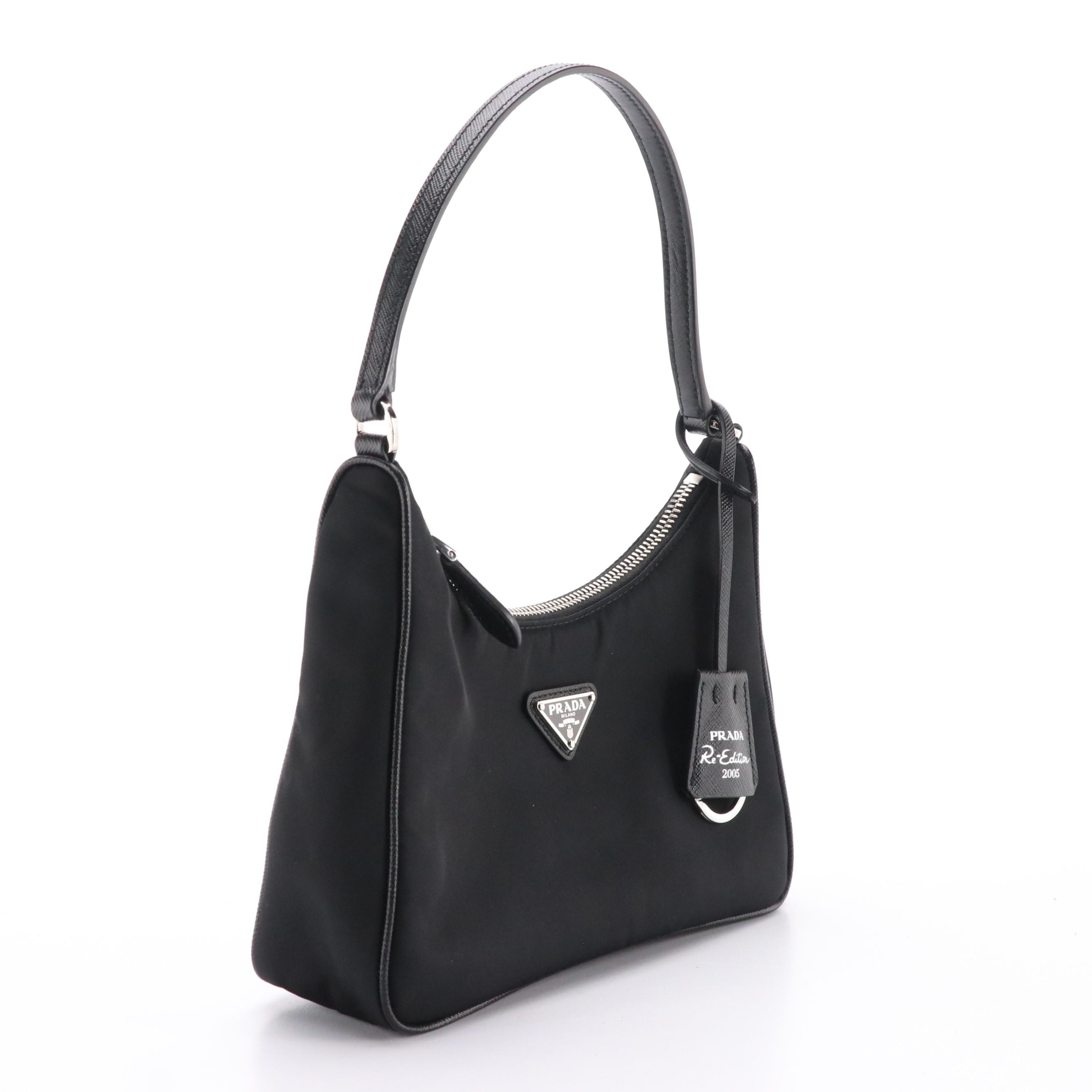Prada Re-Edition 2005 Shoulder Bag in Re-Nylon with Saffiano Leather Trim