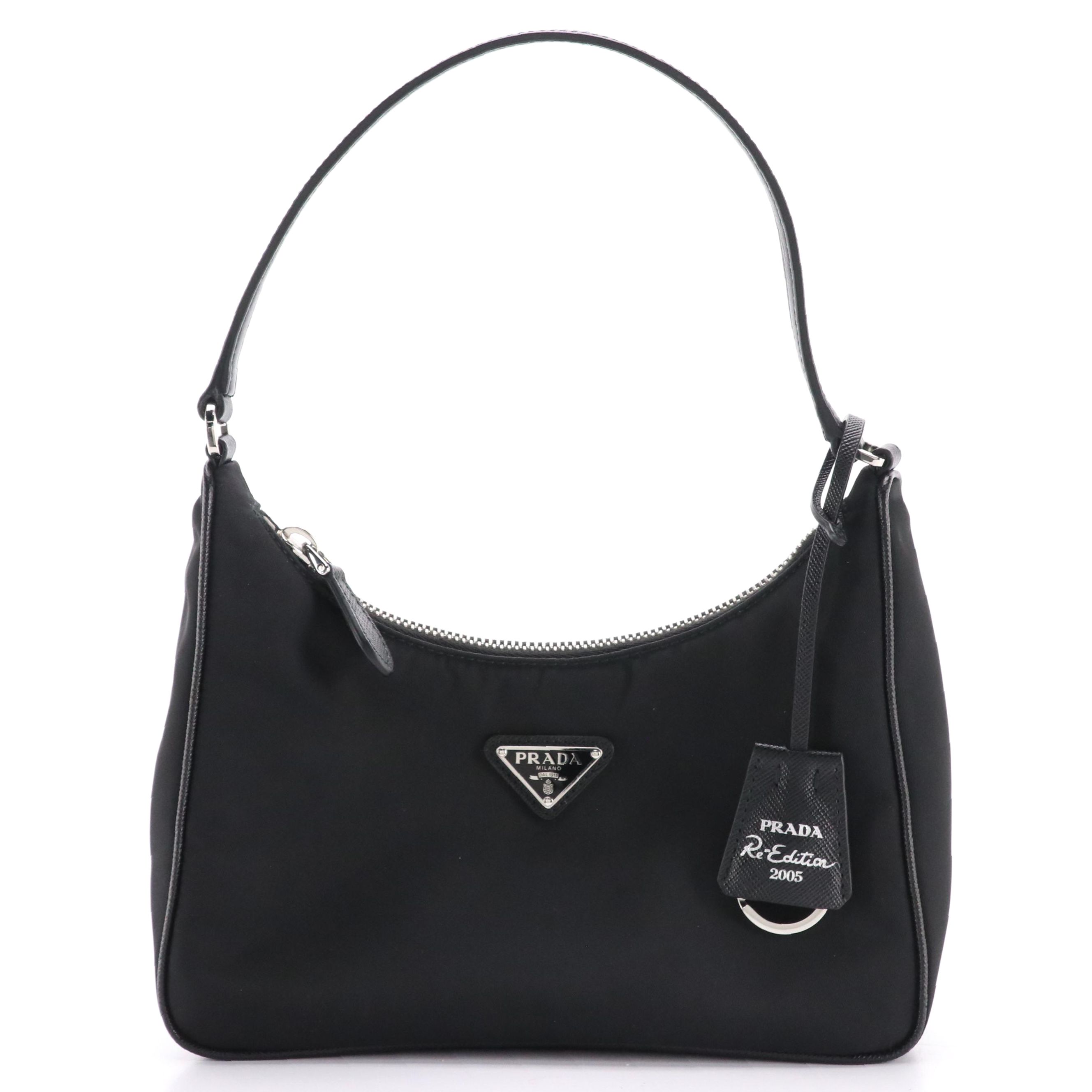 Prada Re-Edition 2005 Shoulder Bag in Re-Nylon with Saffiano Leather Trim
