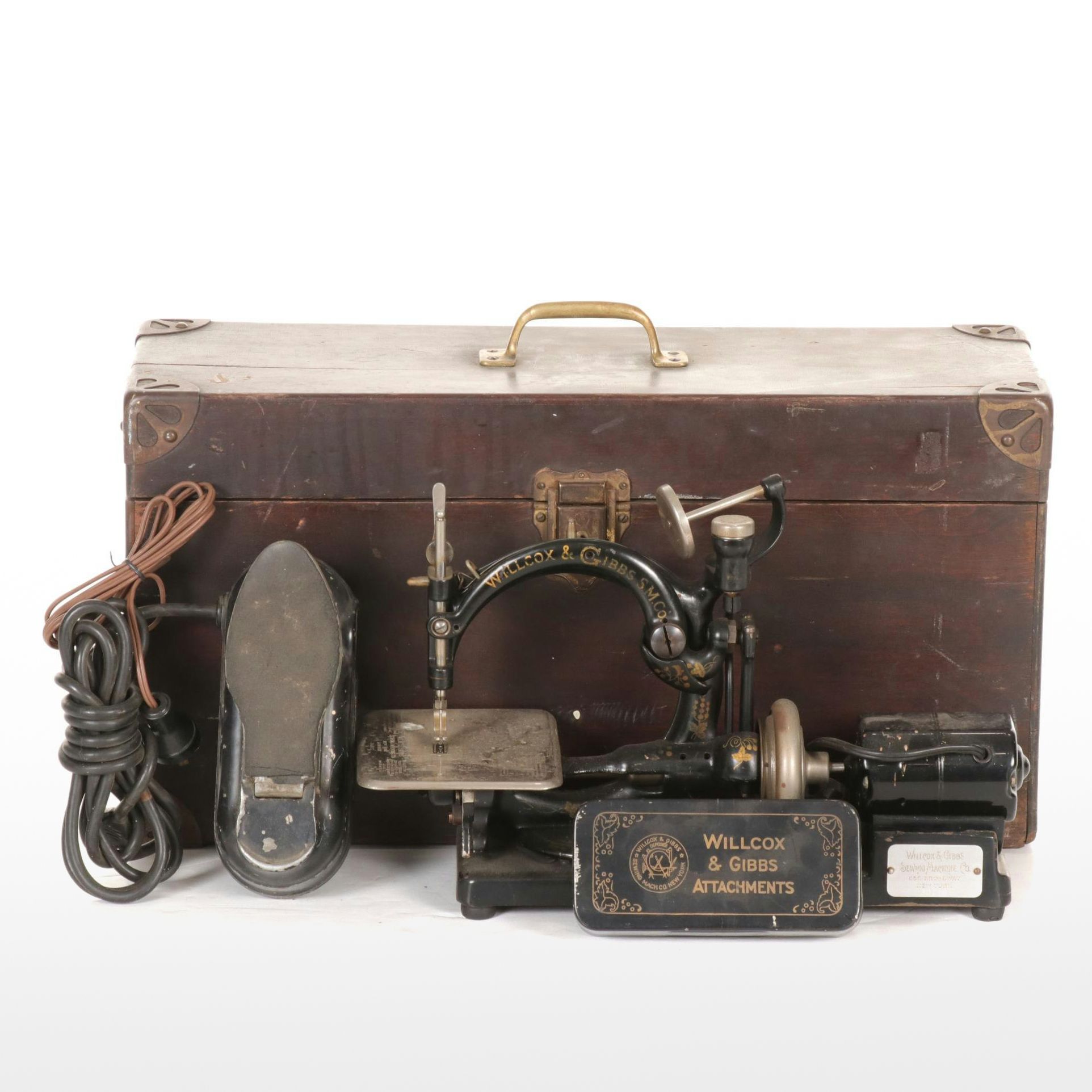 Willcox & Gibbs Portable Electric Sewing Machine, Late 19th Century