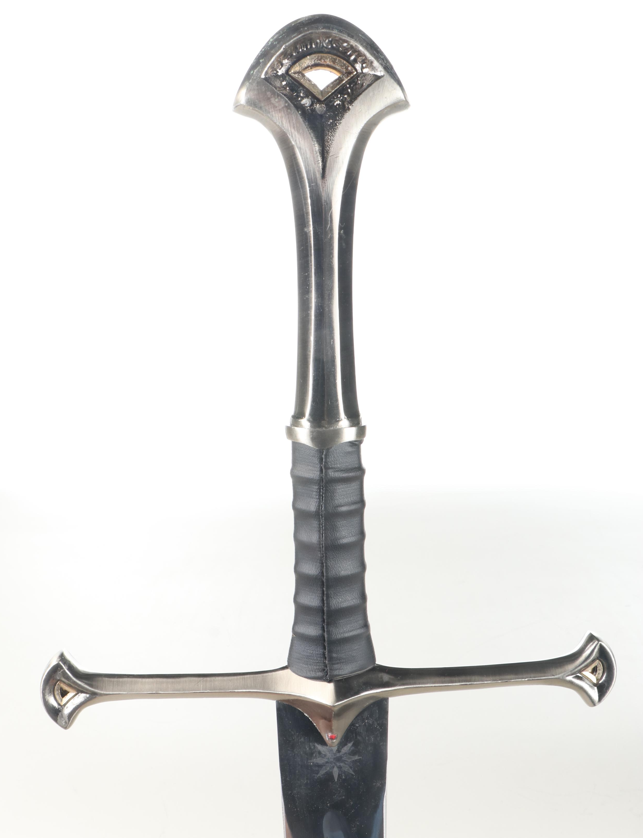 "Lord of the Rings" Anduril White Tree Replica Sword in Scabbard