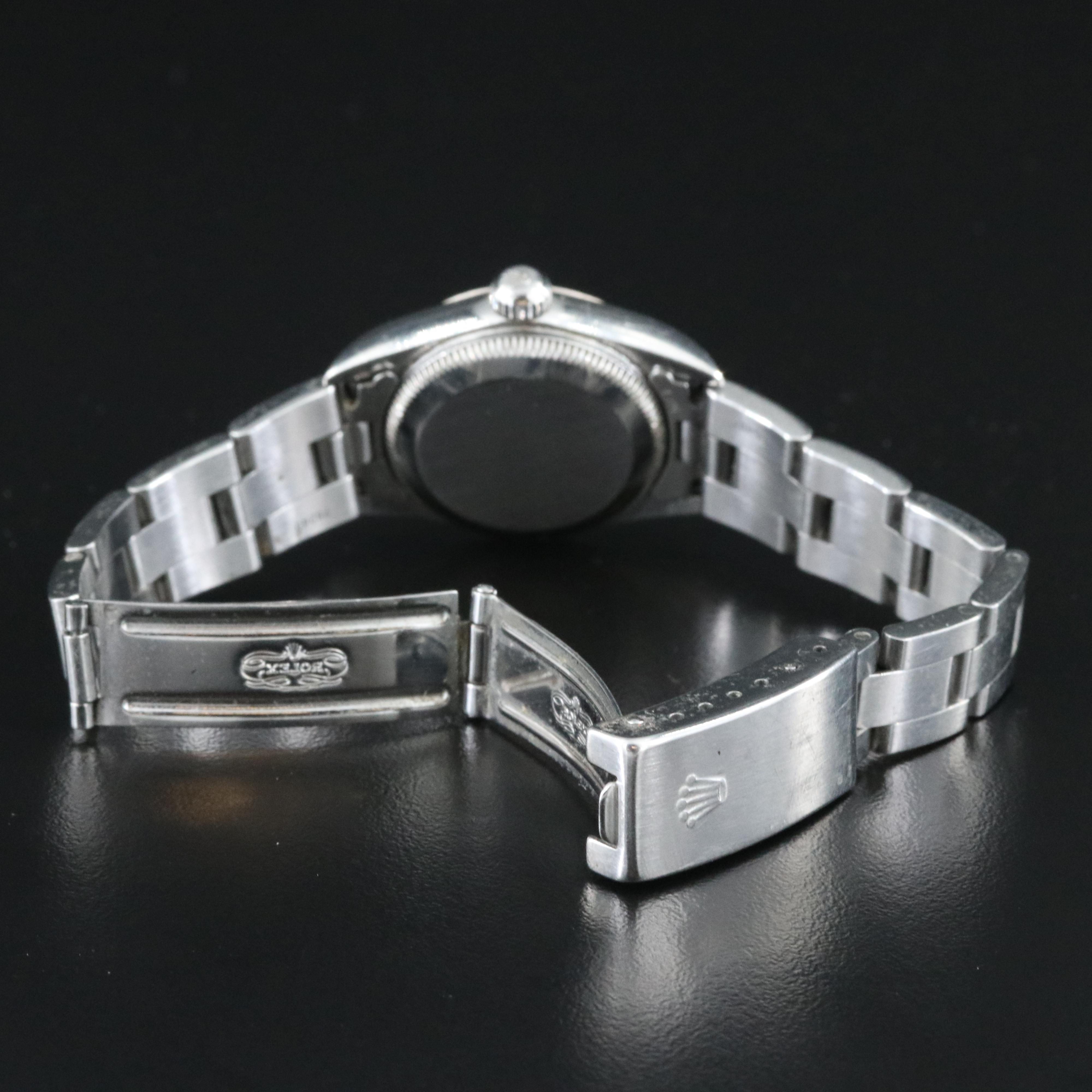 Rolex Oyster Perpetual 76094 White Dial Steel Automatic Watch