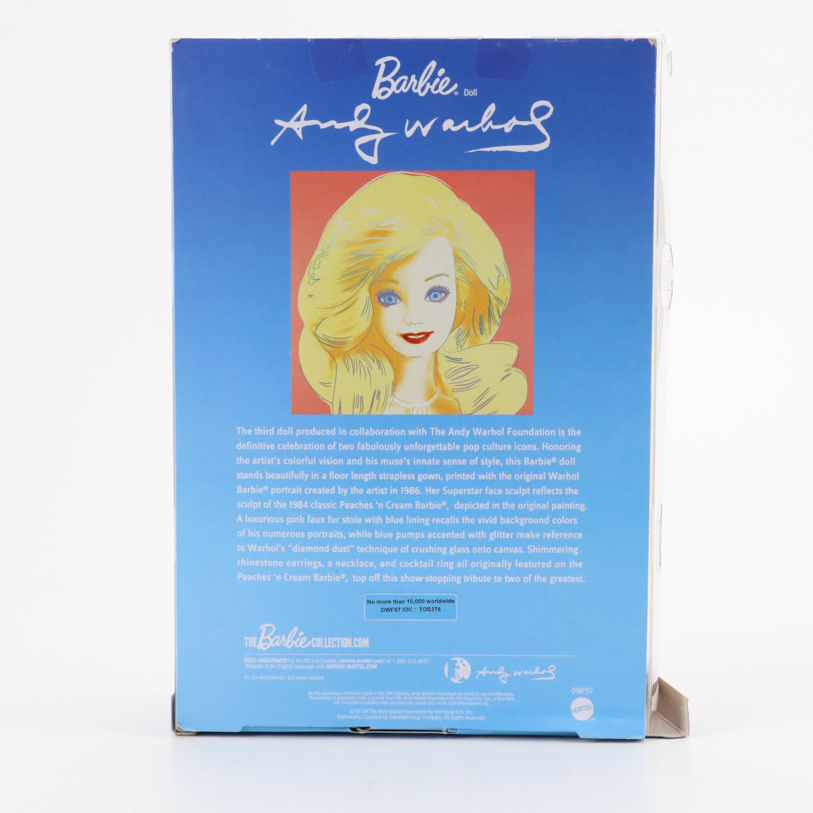 Mattel Gold Label No. 3 Andy Warhol Barbie Doll in Original Packaging, 2016