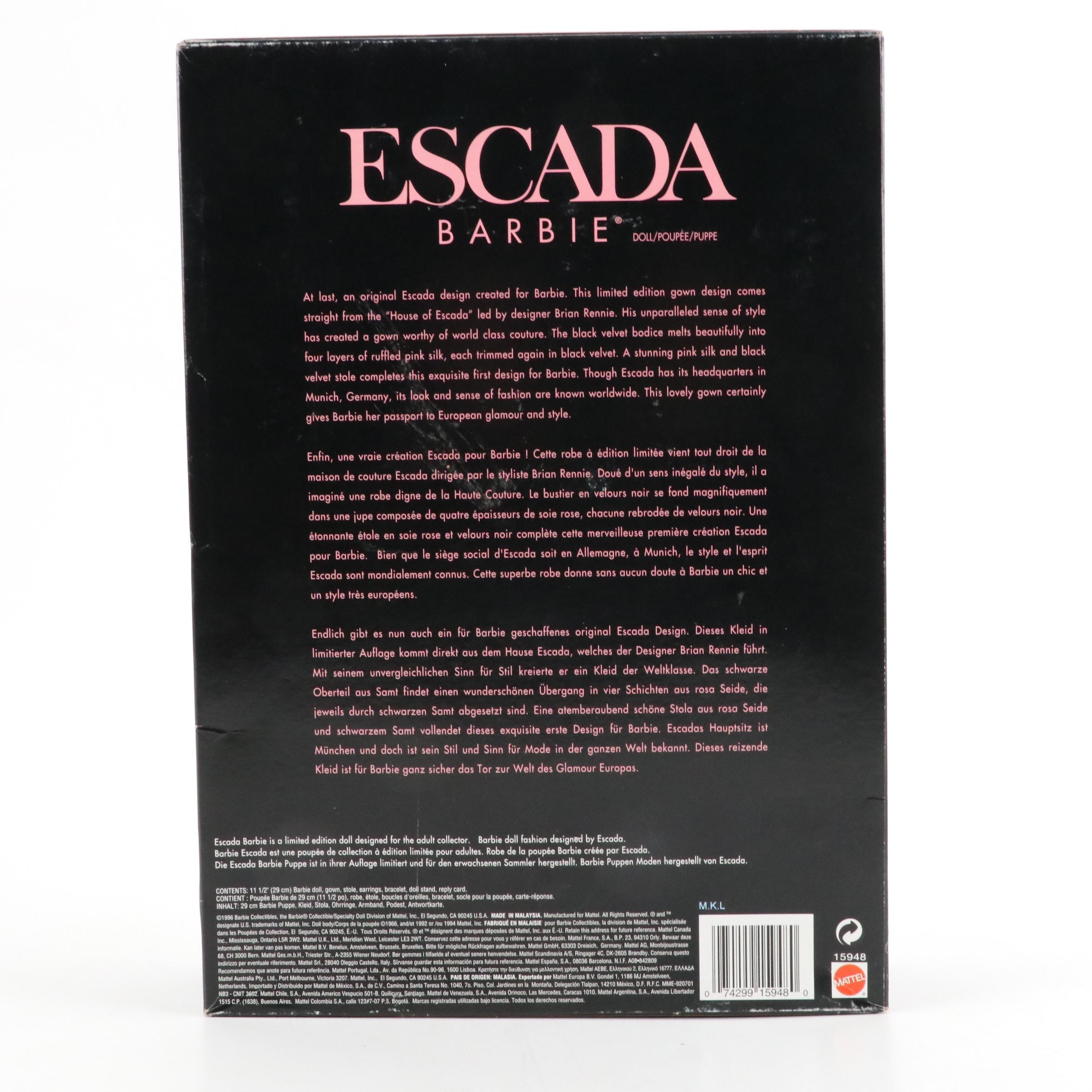 Mattel "Princess Stargazer," "Christian Louboutin," and "Escada" Barbie Dolls