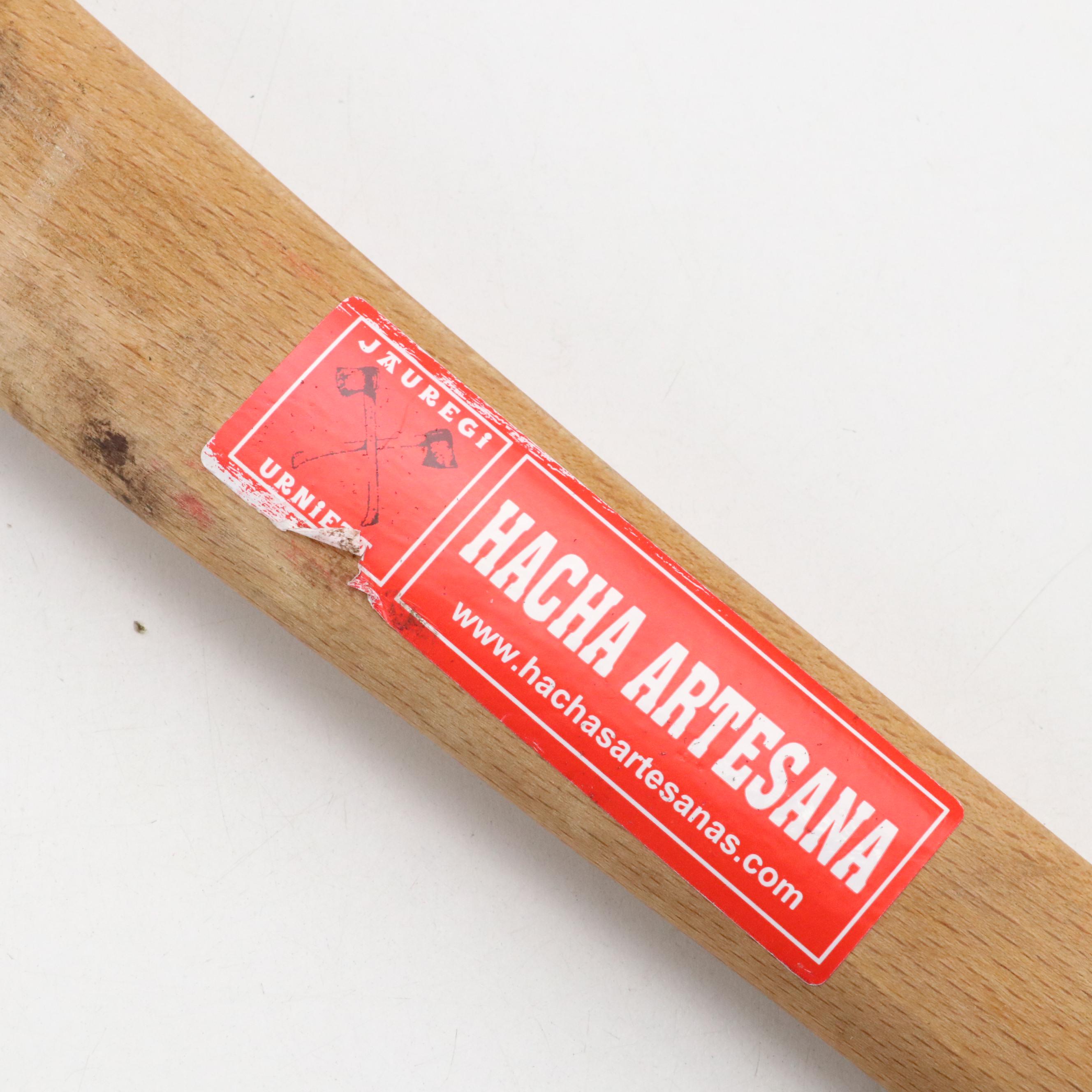 Jauregi Spanish Handcrafted 1250 Kg. Curva Axe with Leather Scabbard