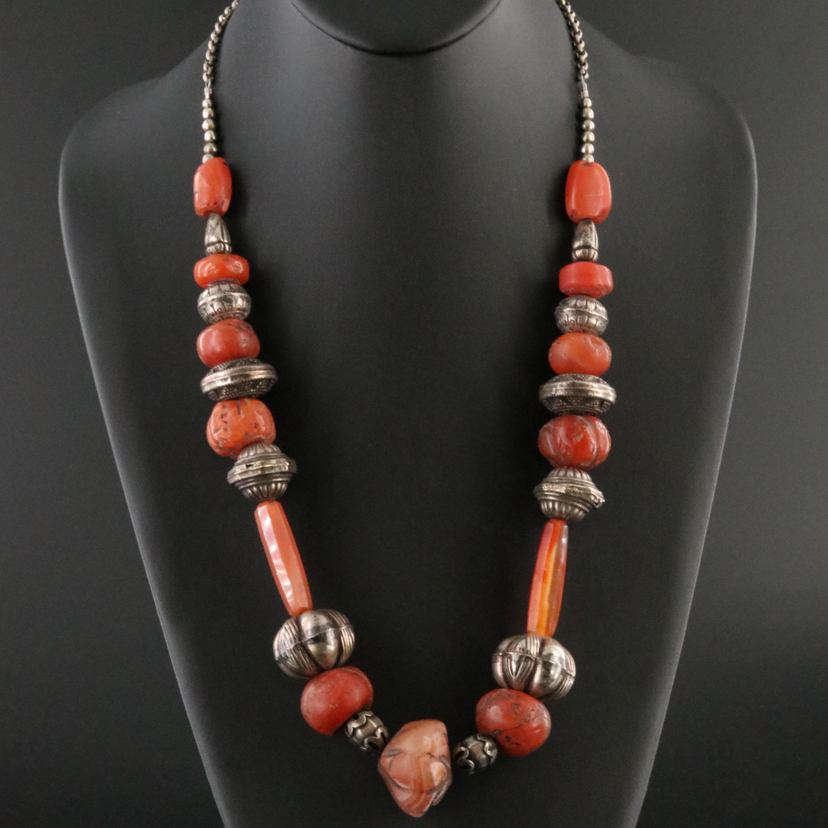 South Asian Carnelian Bead Necklace