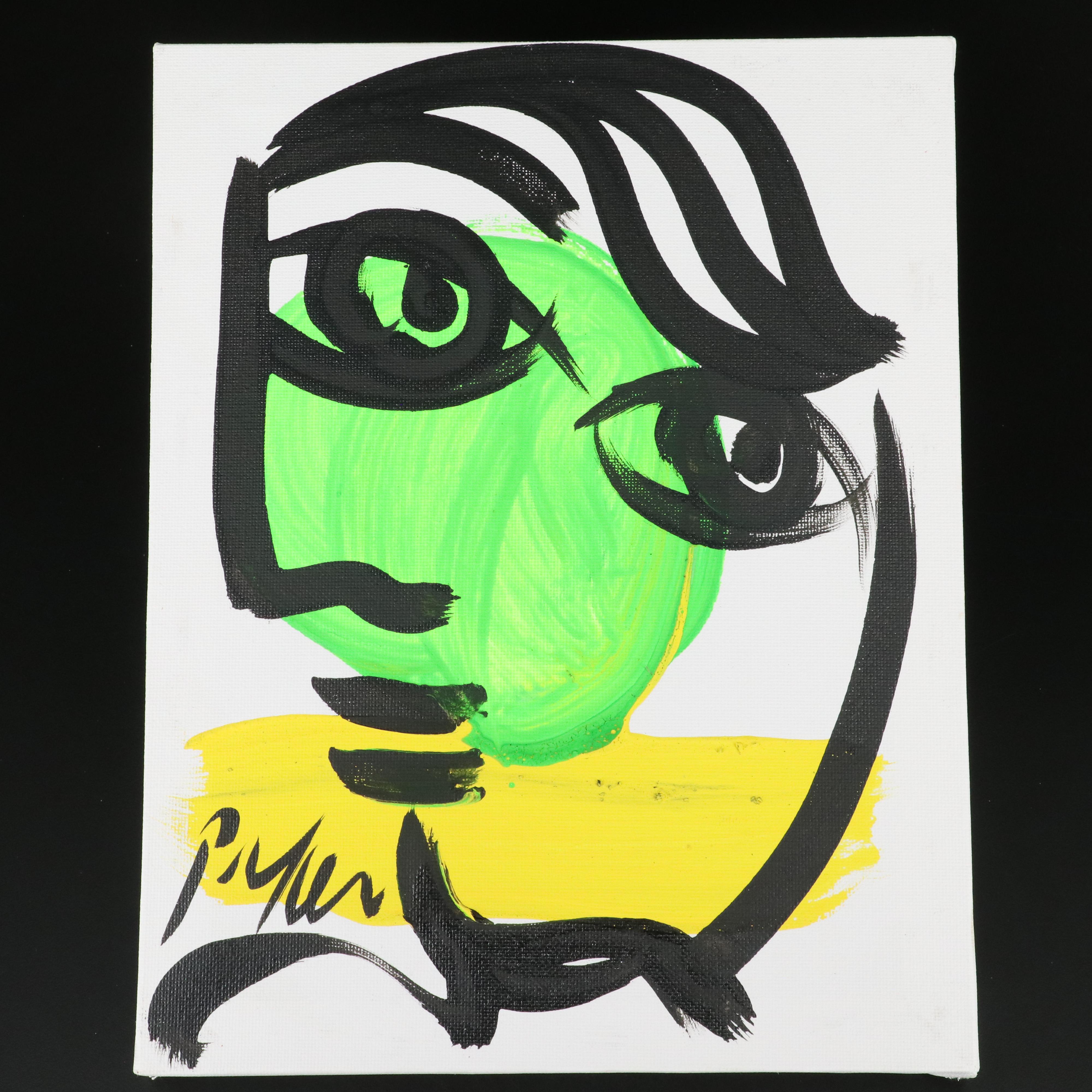 Peter Robert Keil Stylized Acrylic Portrait