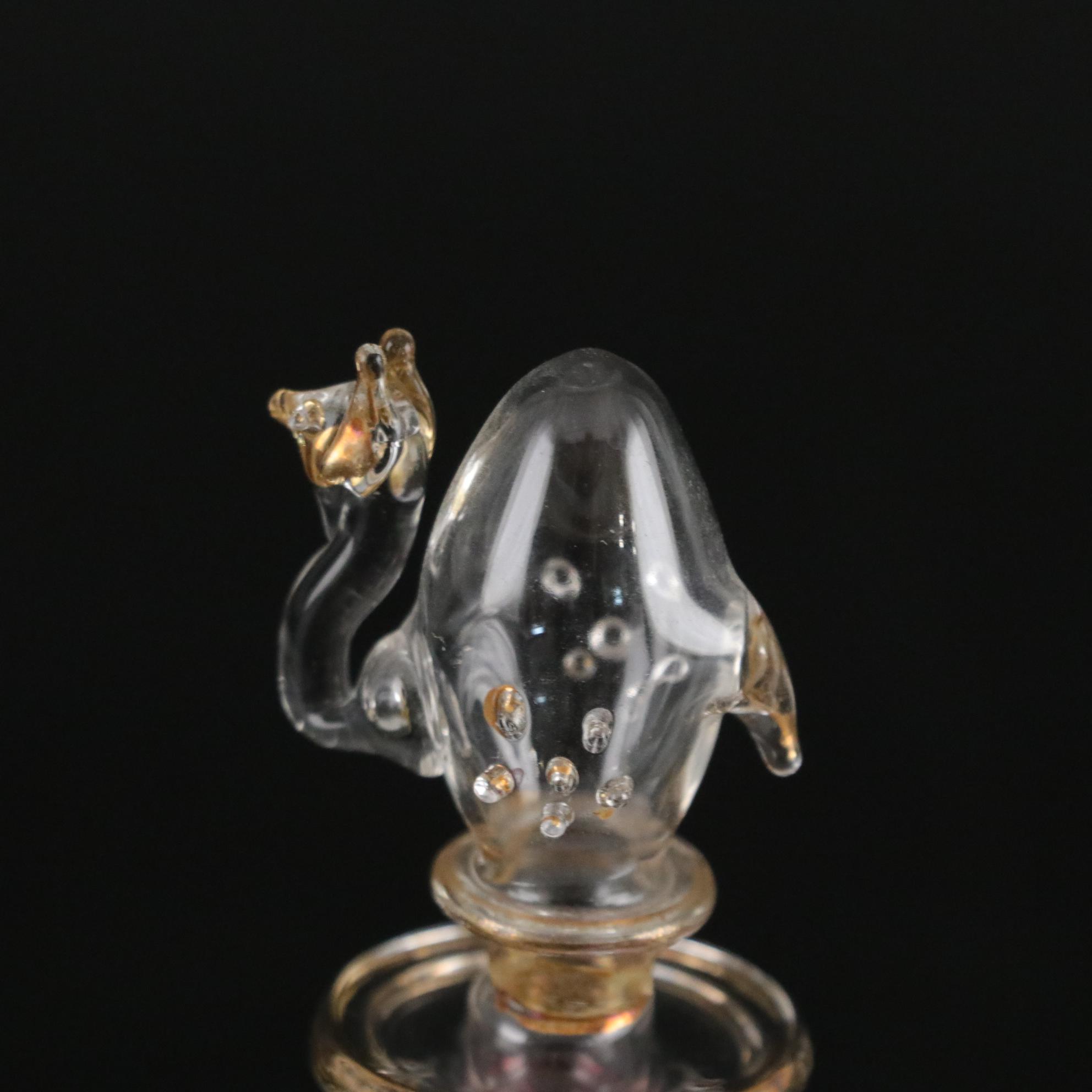 Waterford Crystal Pyramid in Vanity Set with Brass Cherub Mirror Tray & More