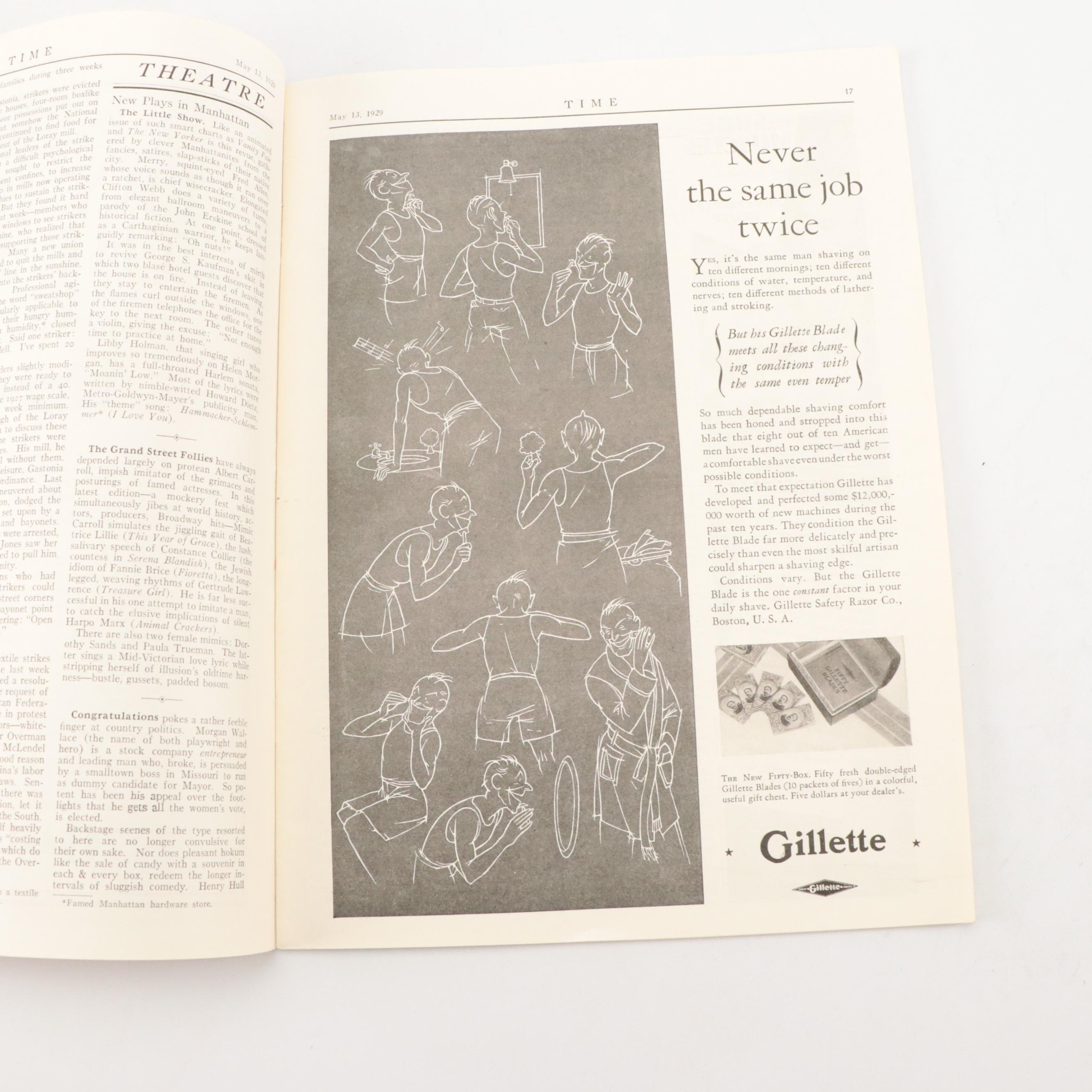 "Time" Magazine Featuring First Lady Lou Henry Hoover, 1929