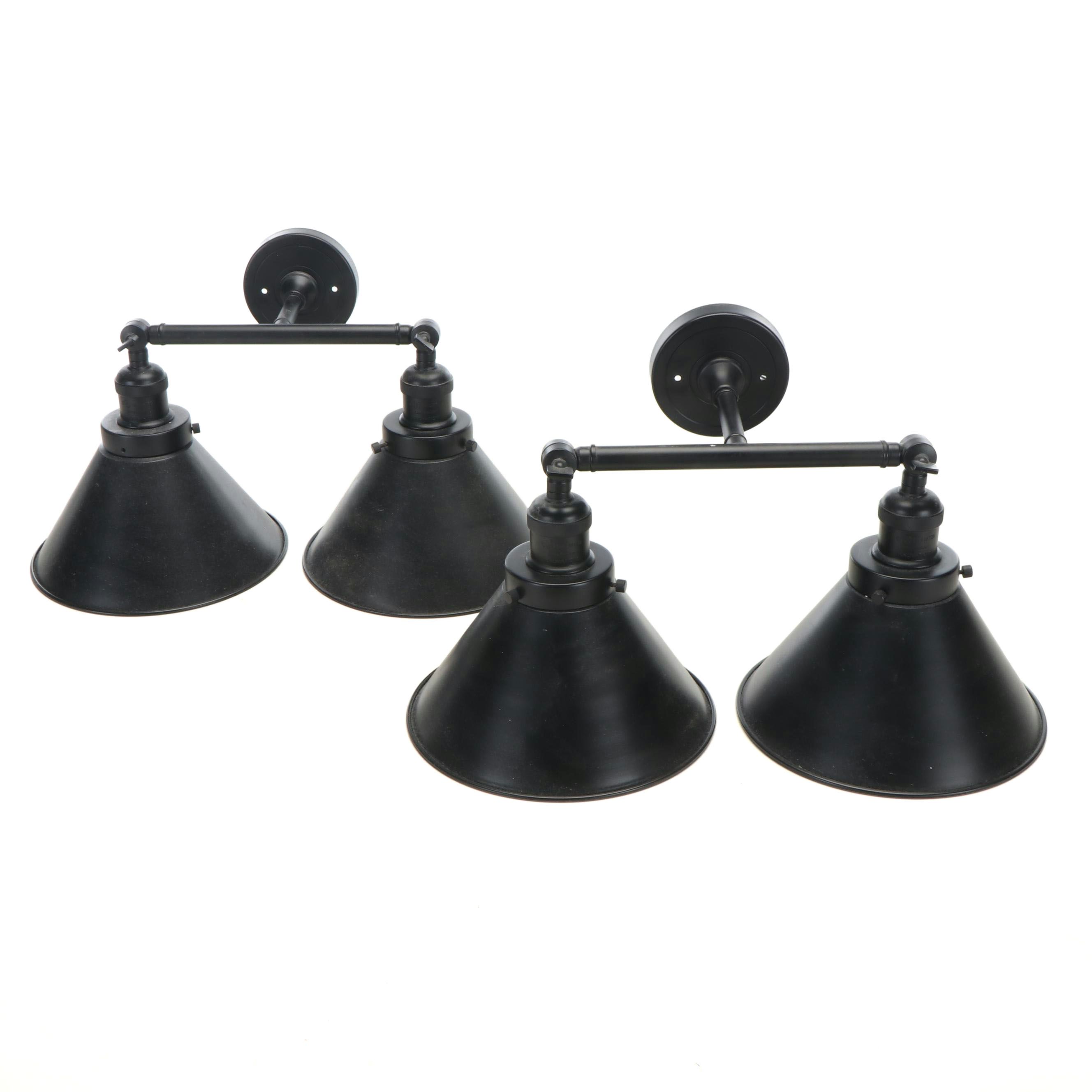 Innovations "Briarcliff" Farmhouse Style Satin Black Bathroom Vanity Lights