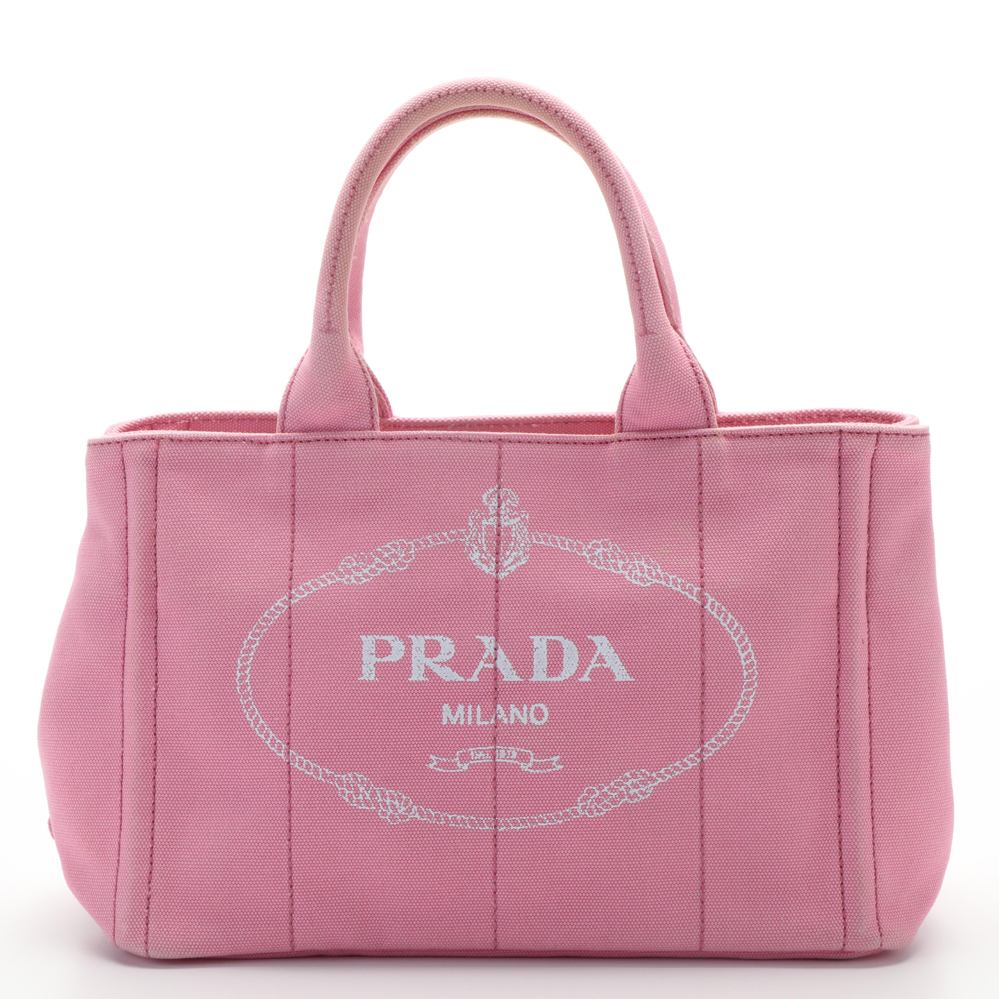 Prada Denim Canapa Geranio Totebag