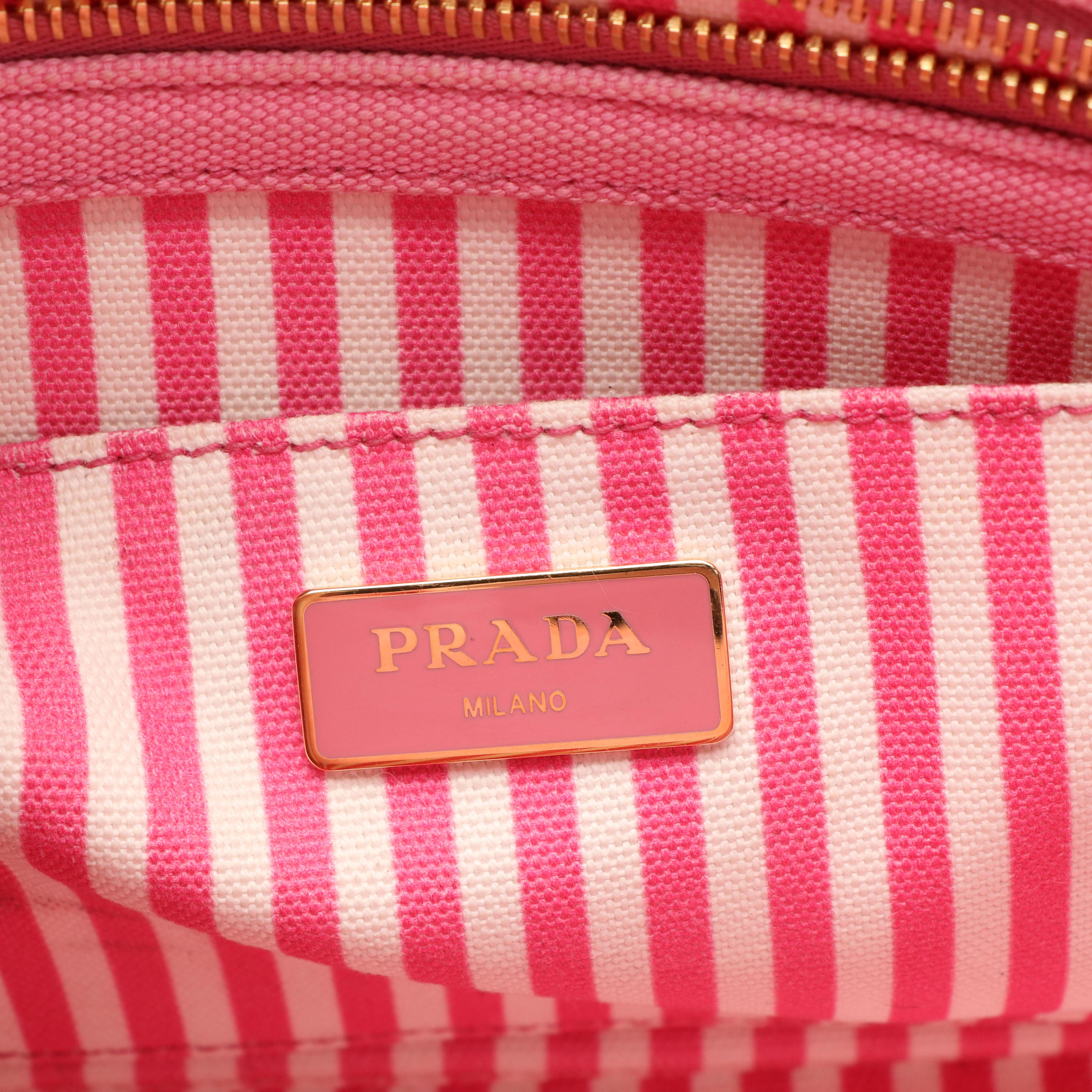 Prada Denim Canapa Geranio Totebag