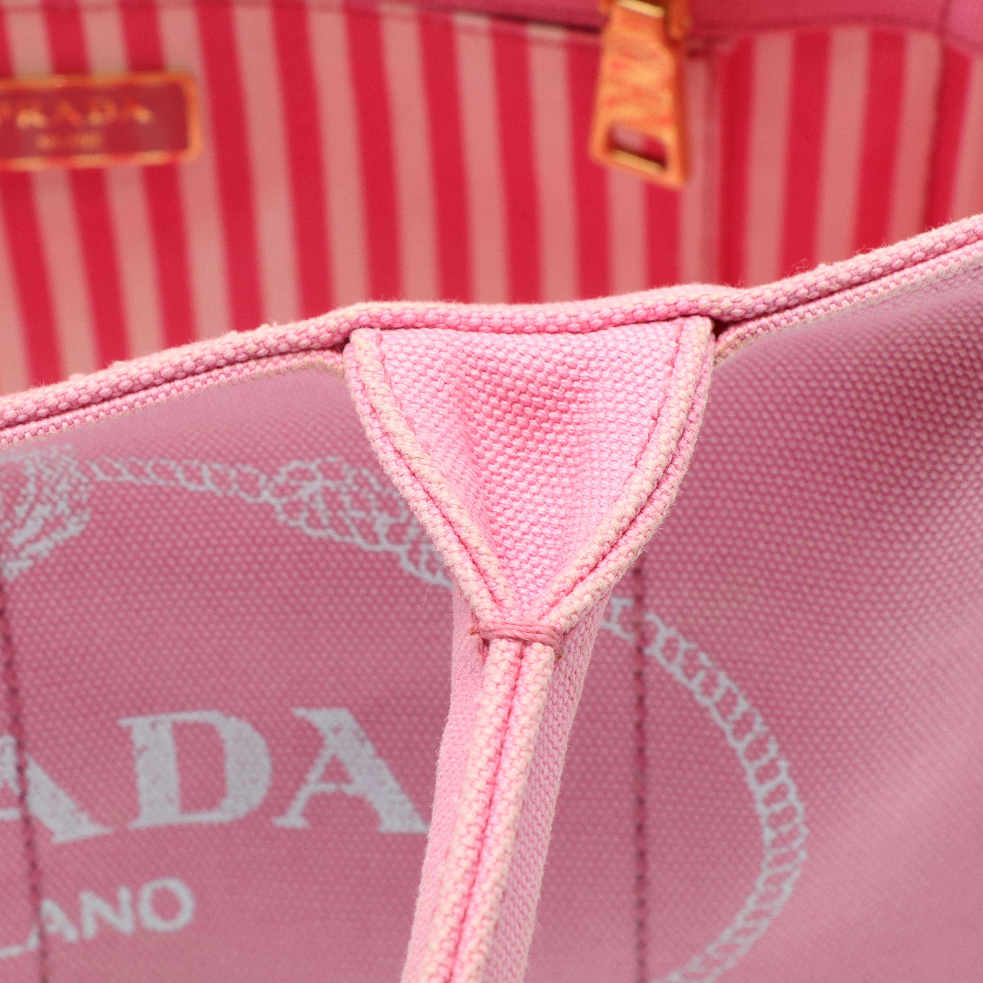 Prada Denim Canapa Geranio Totebag