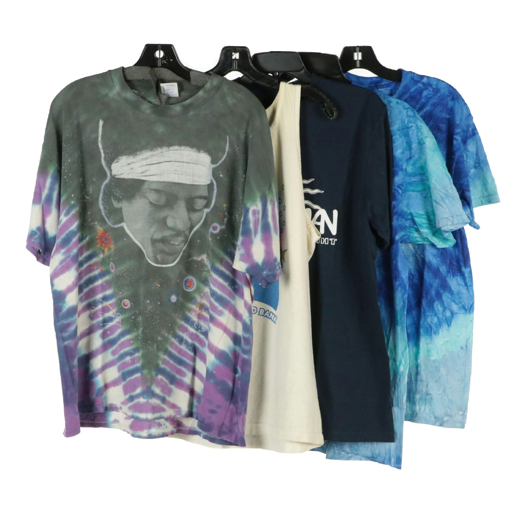 Men's Jimi Hendrix Tie-Dye T-Shirt with Other Vintage Tank, and More T-Shirts