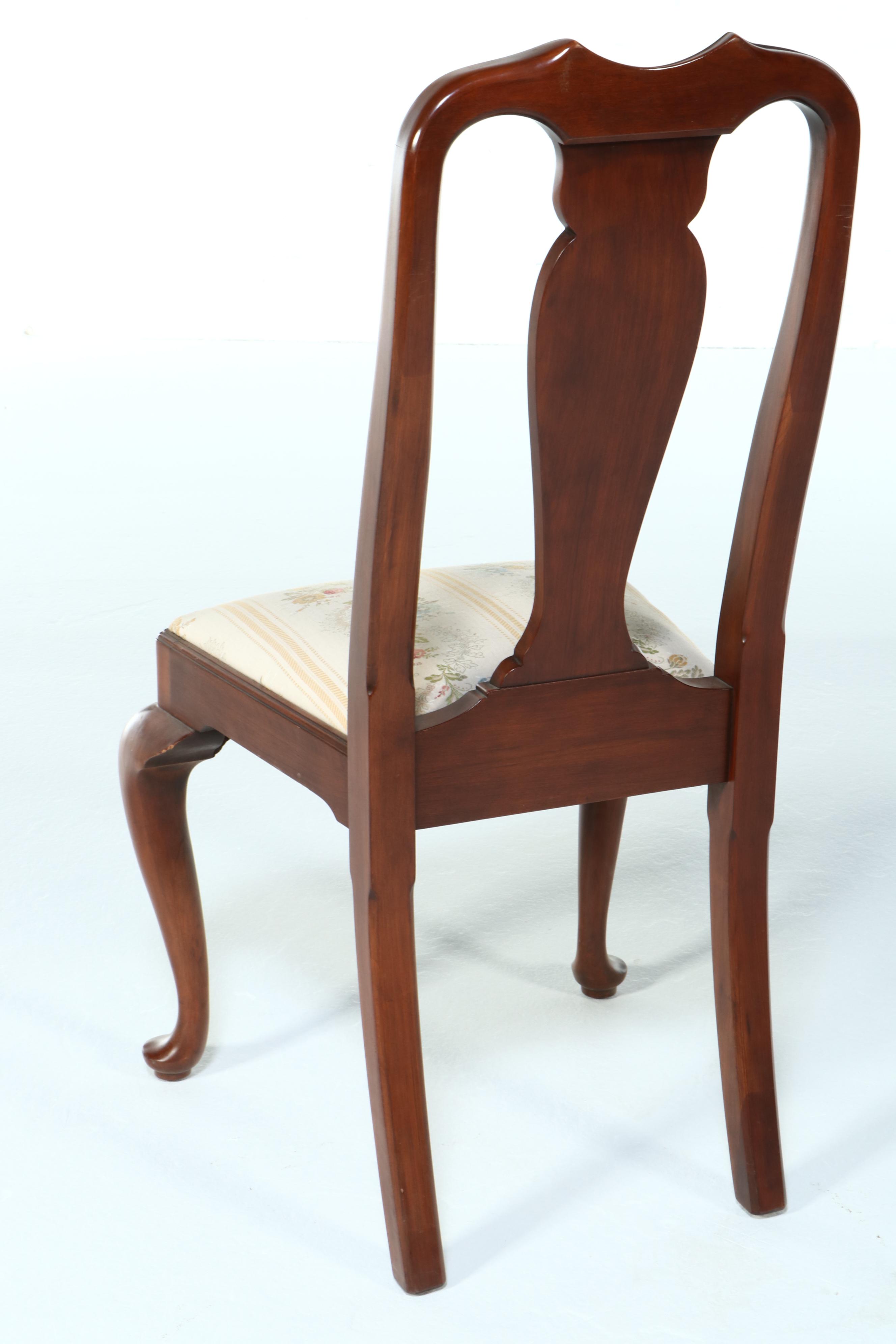 Henkel-Harris "Virginia Galleries" Queen Anne Style Cherrywood Side Chair