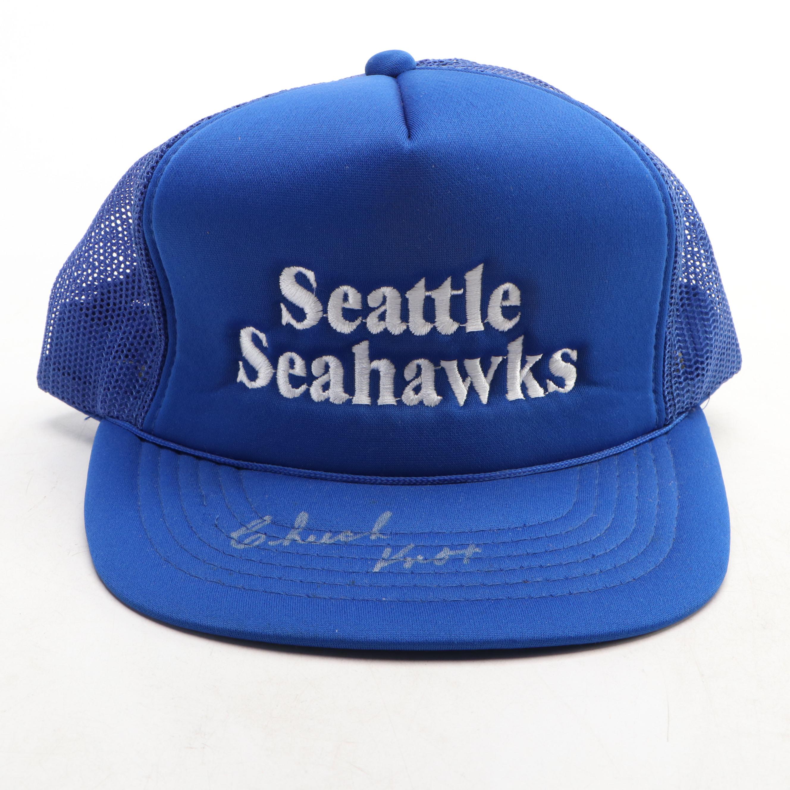 Chuck Knox Signed Seattle Seahawks Hat