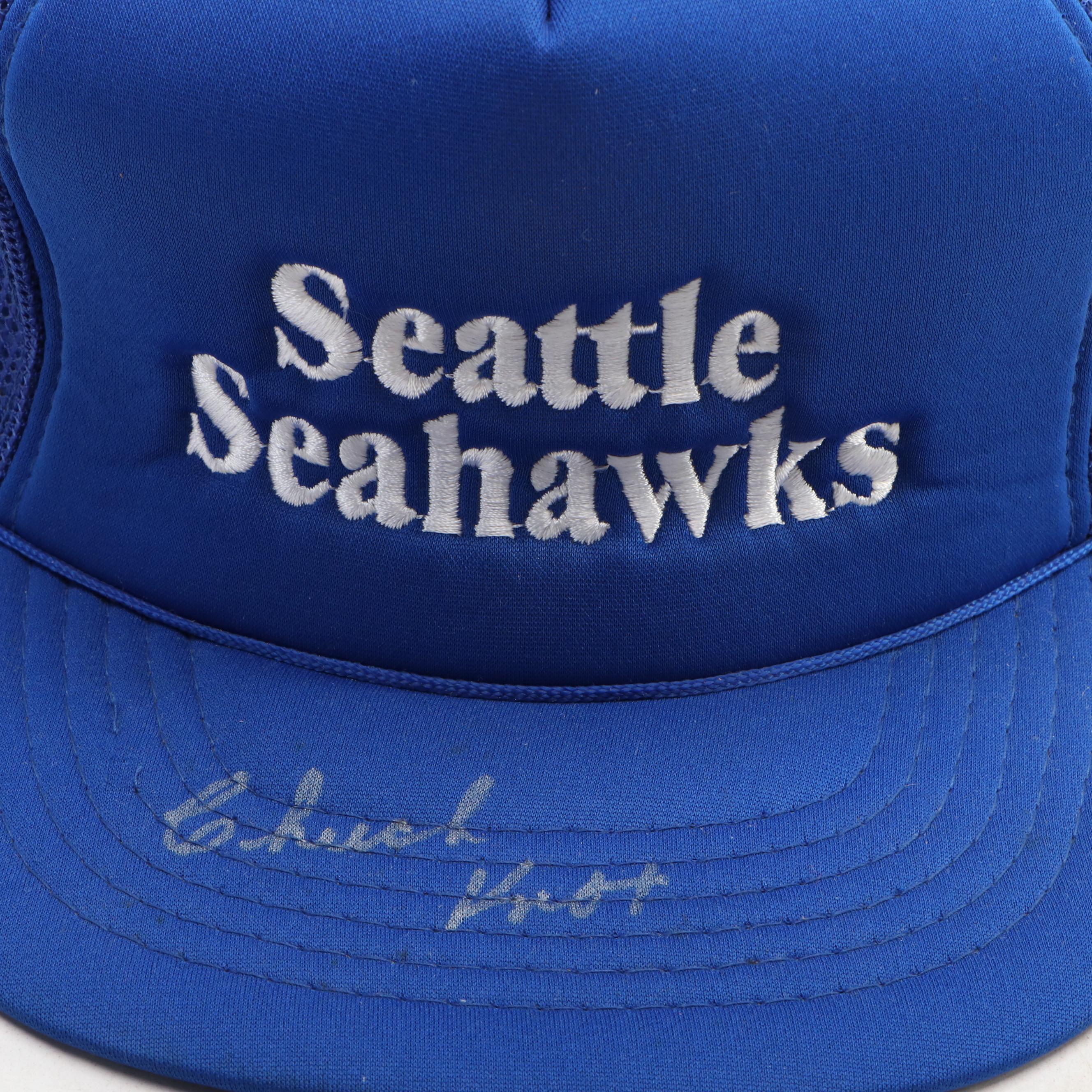 Chuck Knox Signed Seattle Seahawks Hat