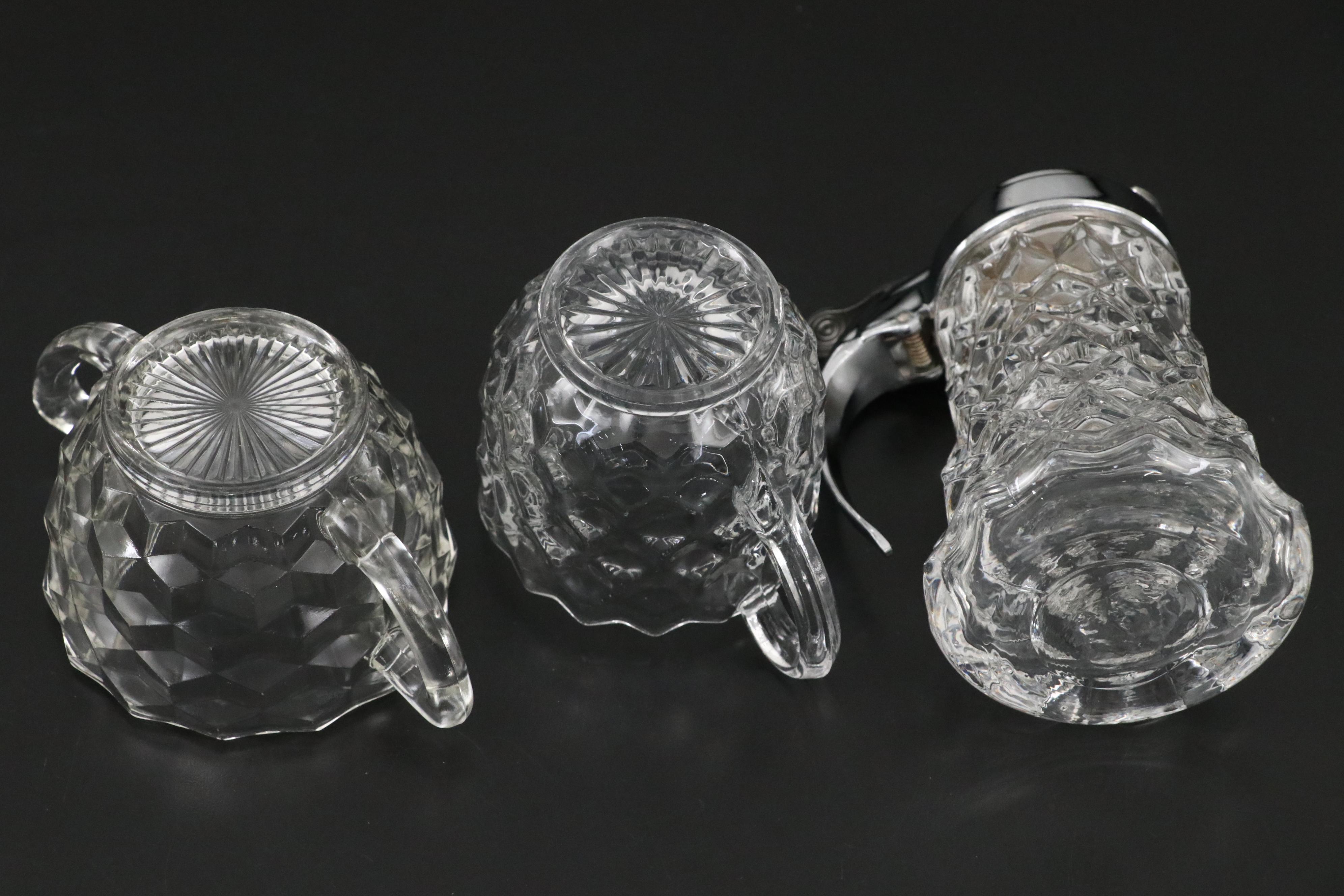 Fostoria "American Clear" Glass Stemware, Plates and Condiment Serveware