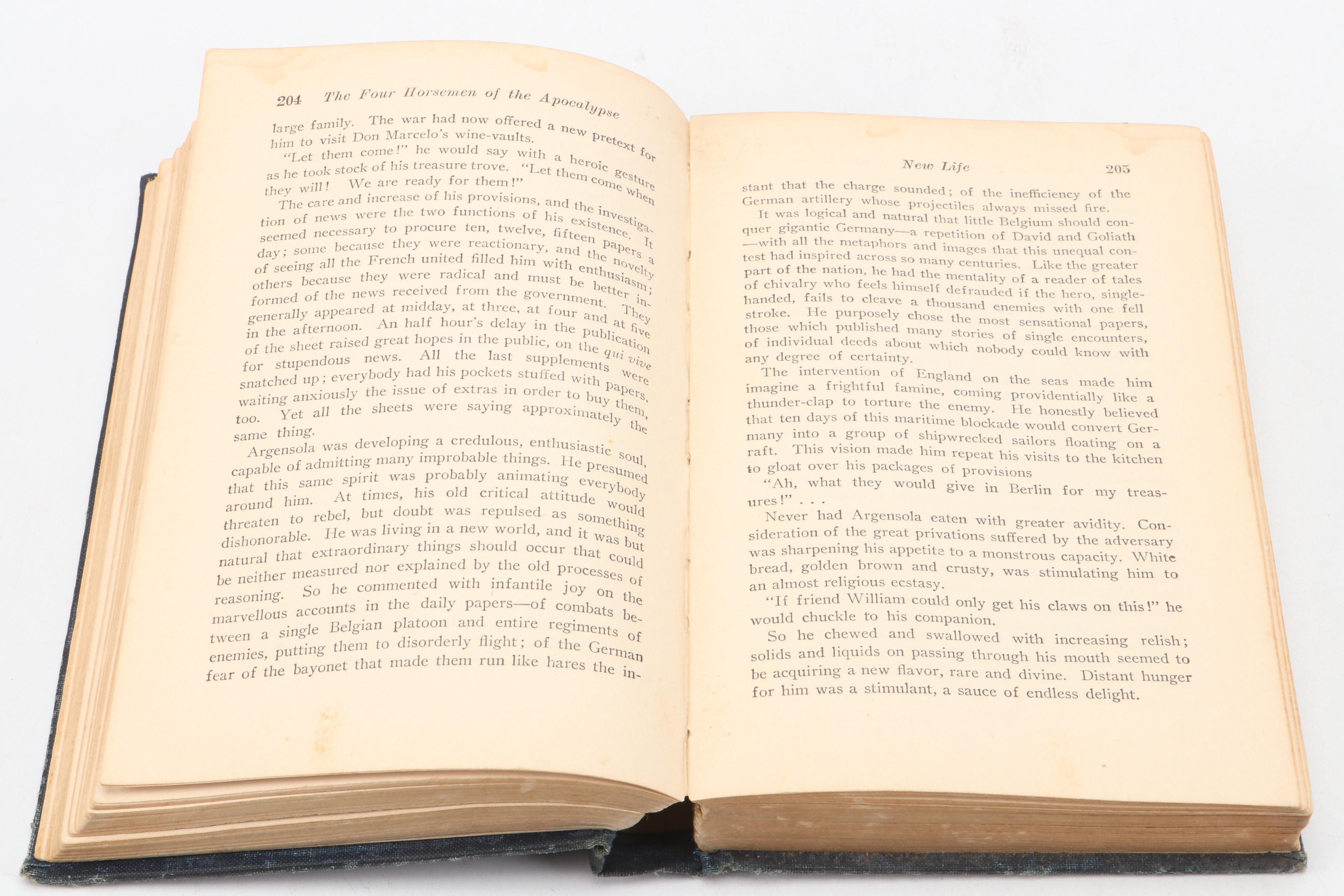 First American Edition "The Four Horsemen of the Apocalypse" by Vicente Ibáñez