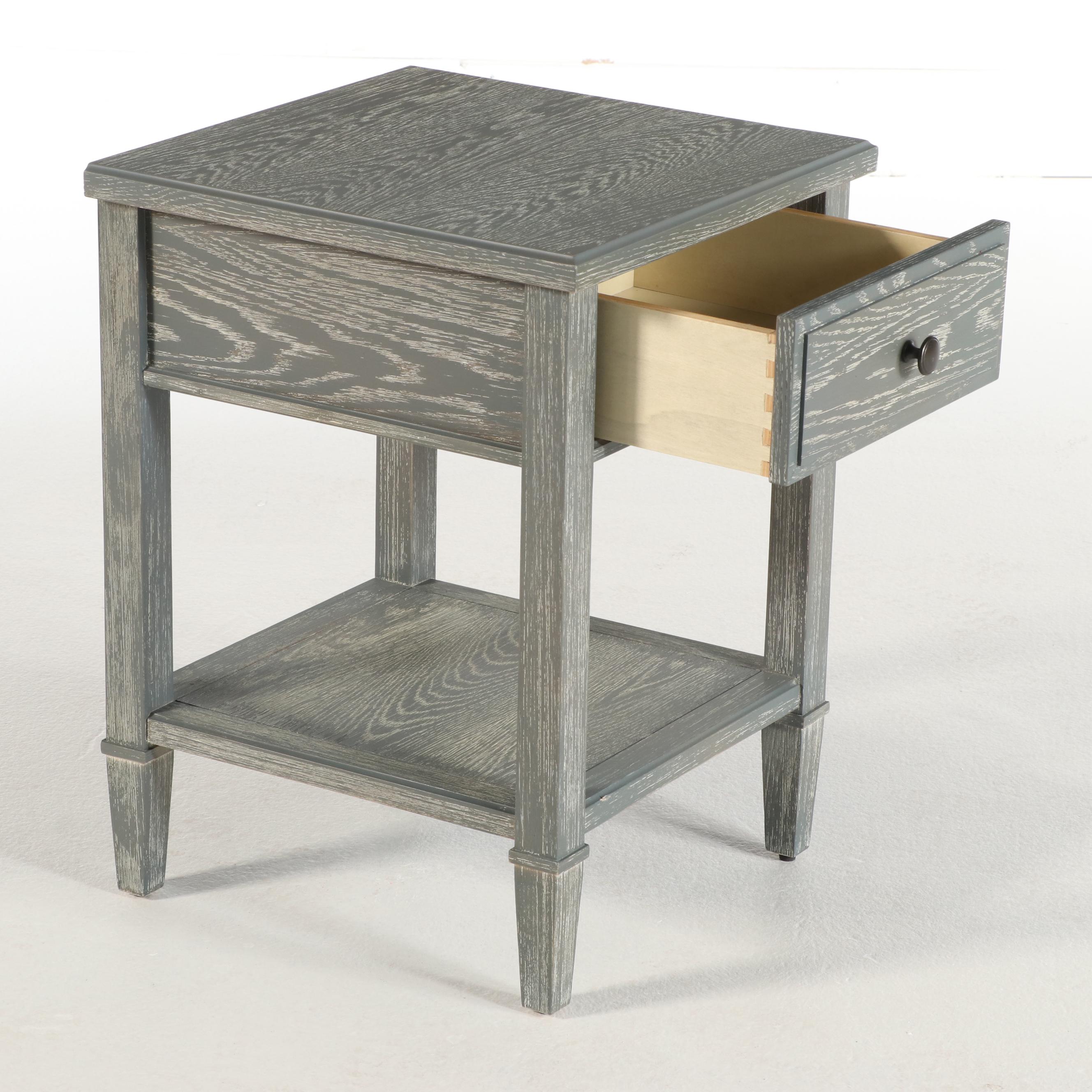 Pottery Barn Teen "Fairfax" Nightstand in Smoked Charcoal Finish