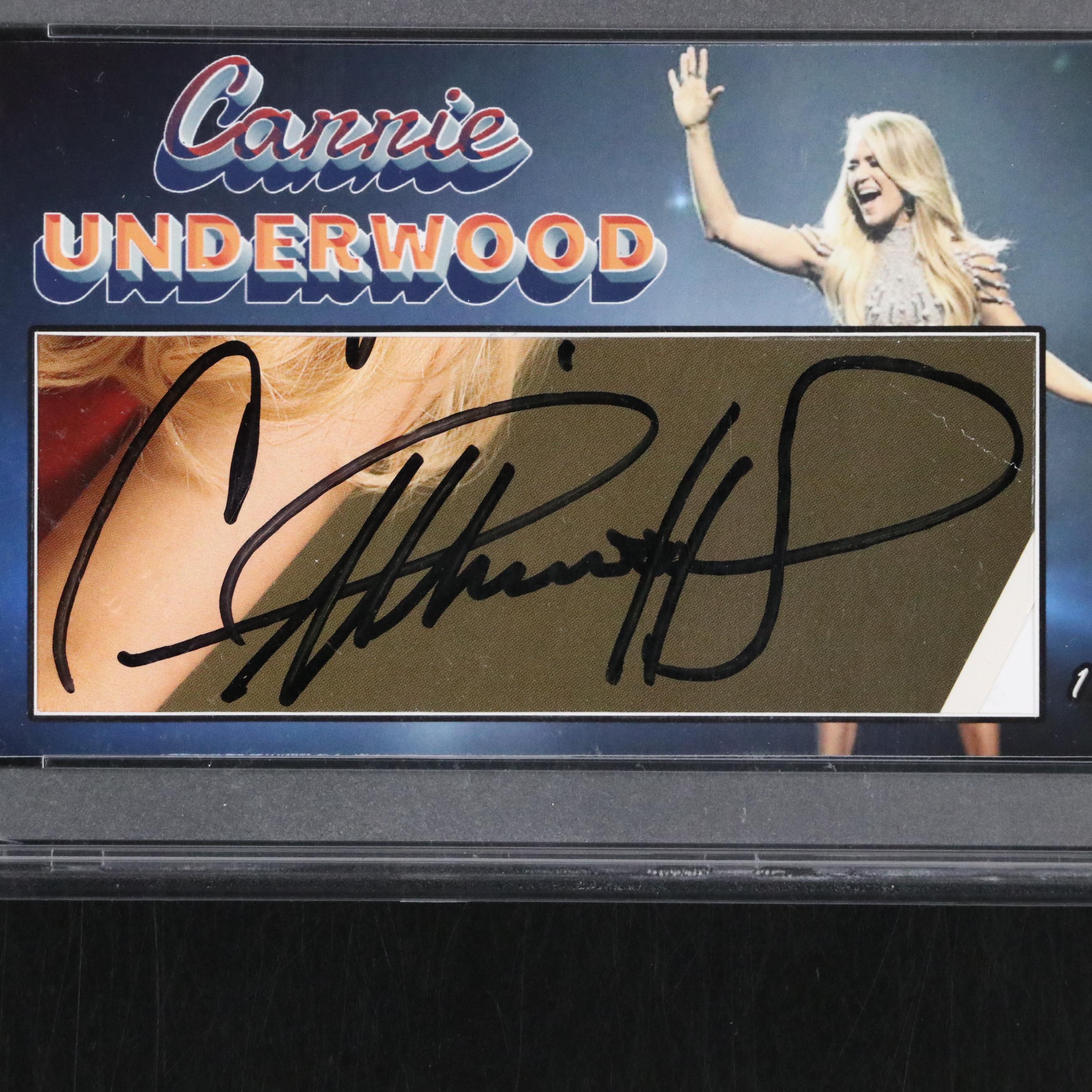 Carrie Underwood Cut Signature, PSA