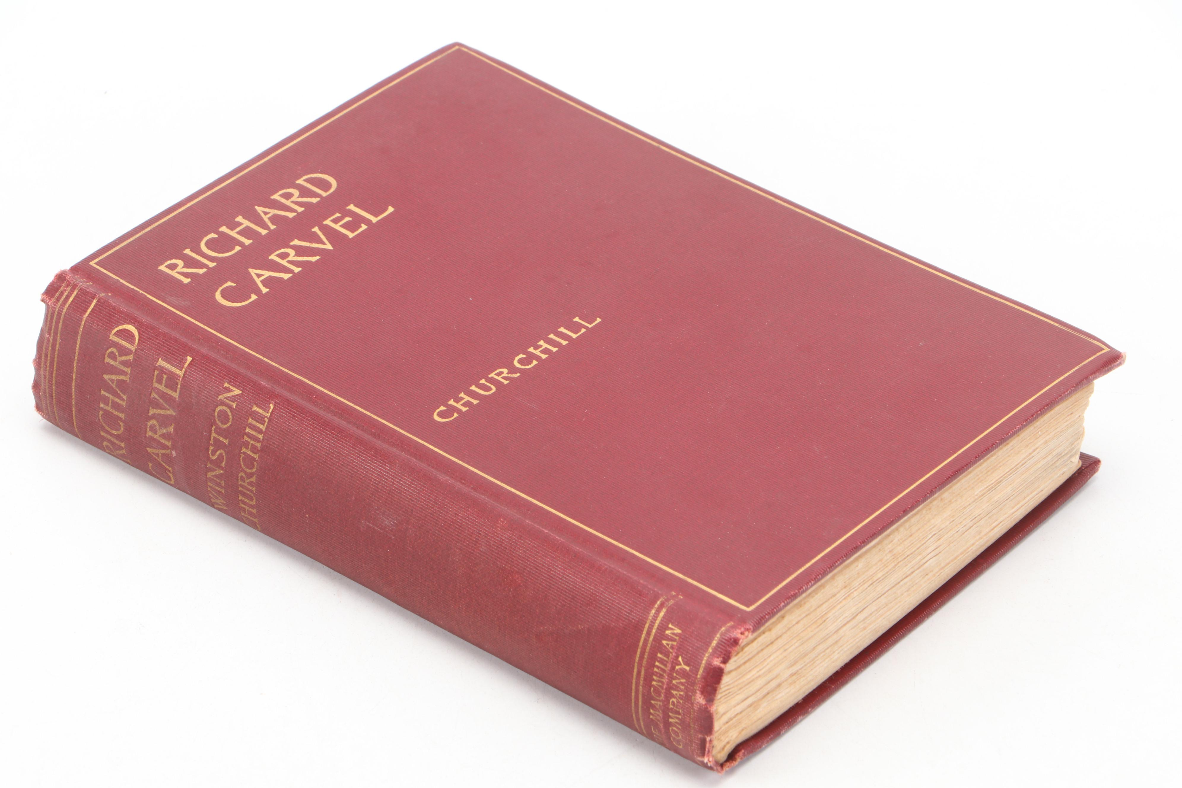 First Edition, Later Printing "Richard Carvel" by Winston Churchill, 1899