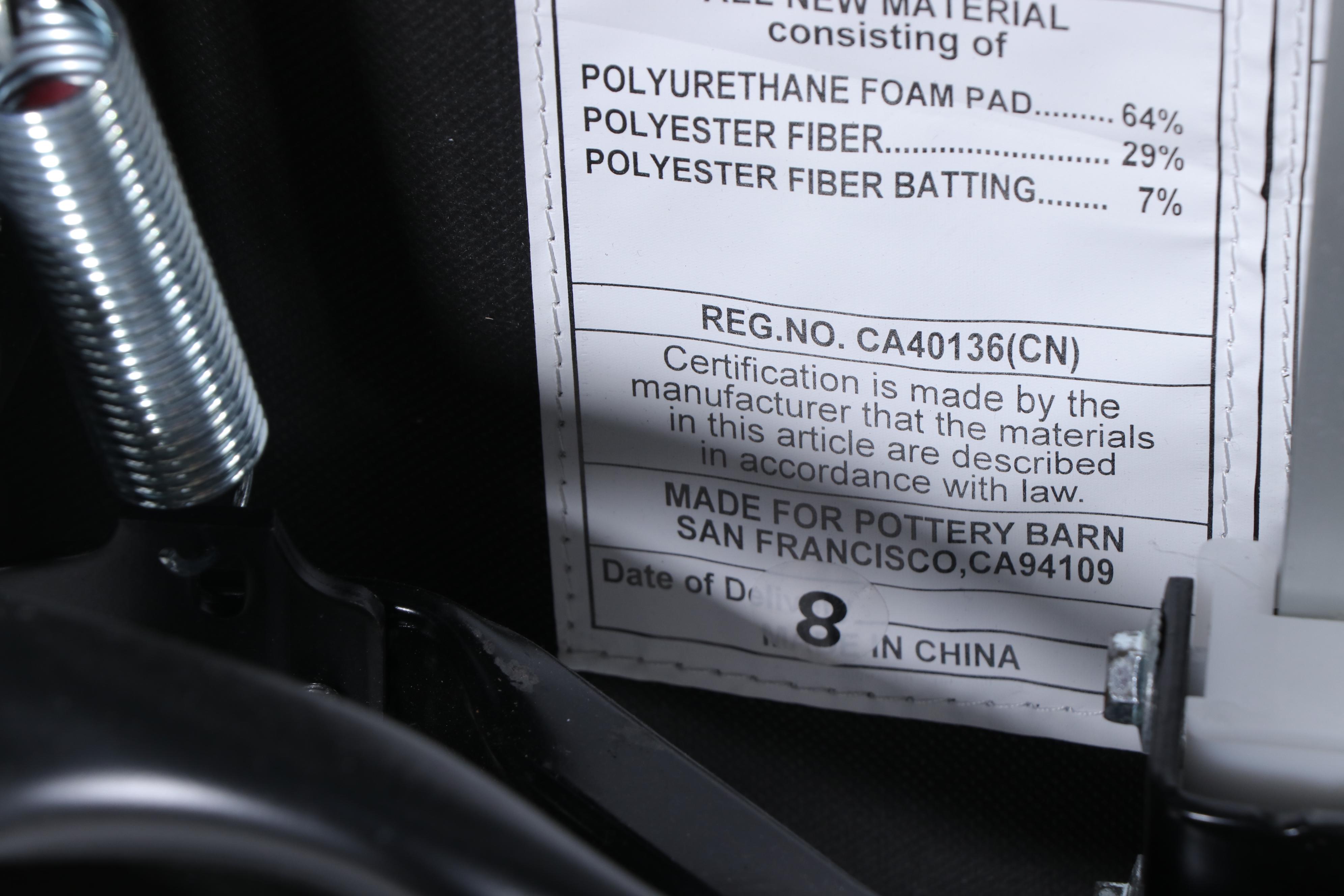 Pottery Barn "Comfort" Upholstered Swivel-Gliding Power-Recliner