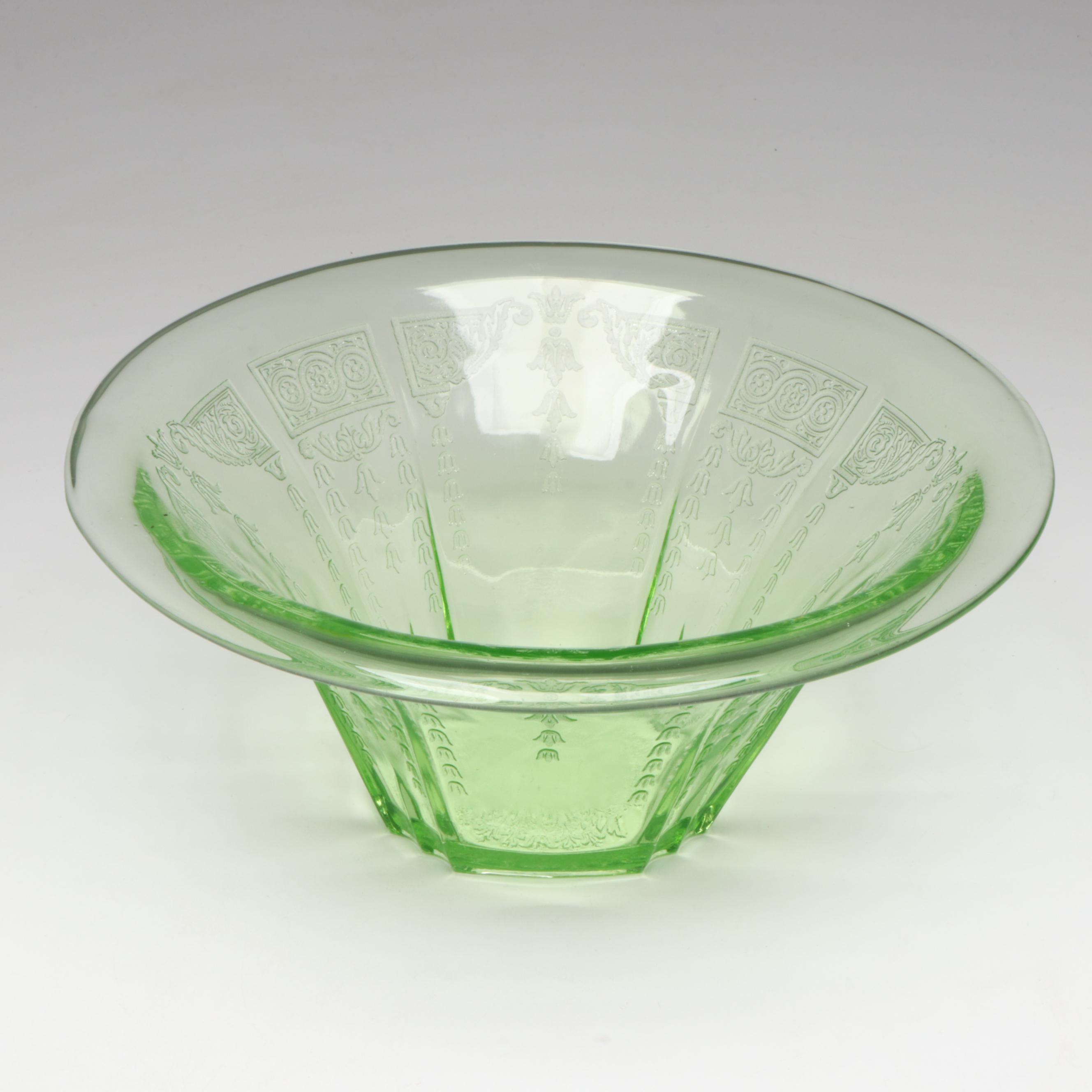 Anchor Hocking "Princess Green" Uranium Glass Tumblers, Pitchers, and Bowls