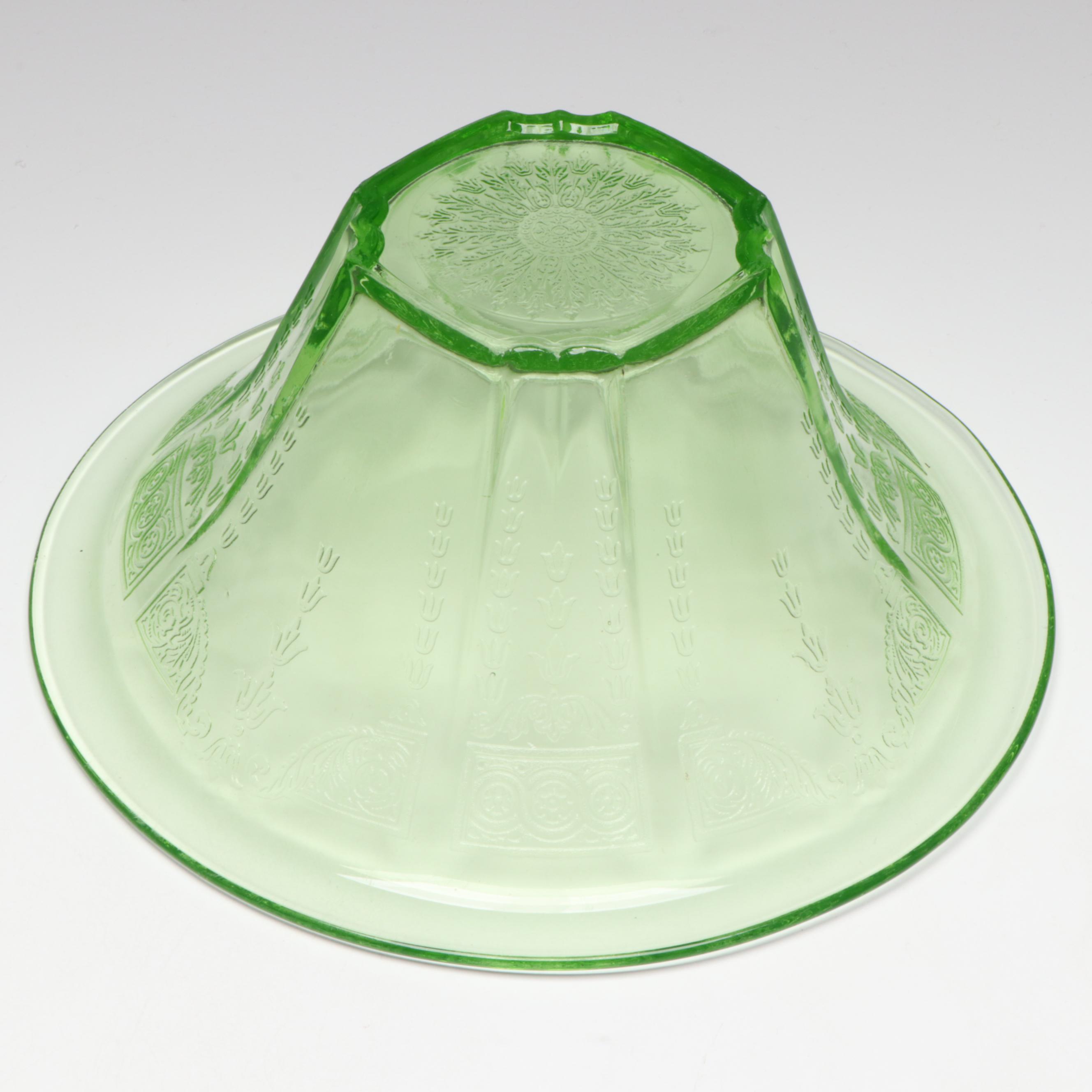 Anchor Hocking "Princess Green" Uranium Glass Tumblers, Pitchers, and Bowls
