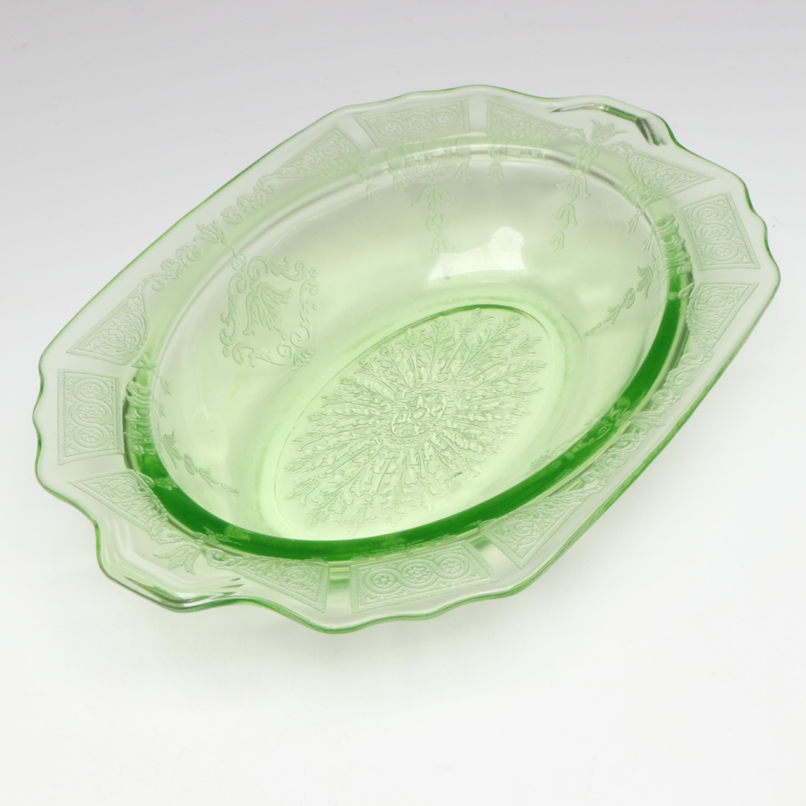 Anchor Hocking "Princess Green" Uranium Glass Tumblers, Pitchers, and Bowls