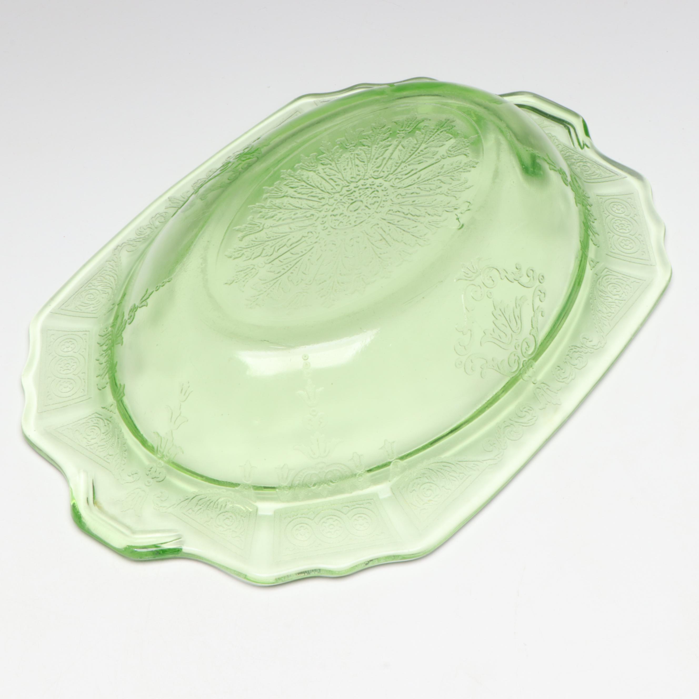 Anchor Hocking "Princess Green" Uranium Glass Tumblers, Pitchers, and Bowls