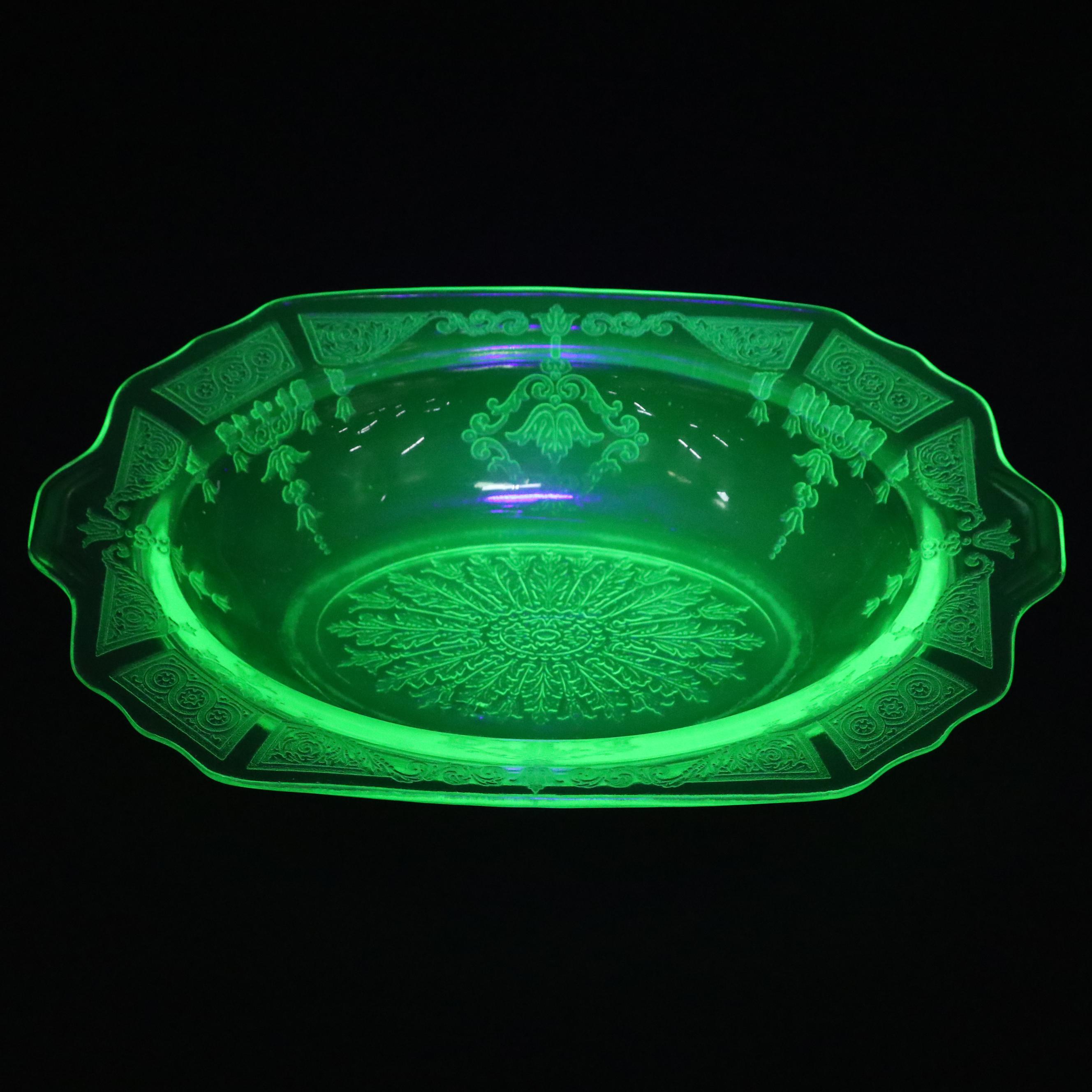 Anchor Hocking "Princess Green" Uranium Glass Tumblers, Pitchers, and Bowls