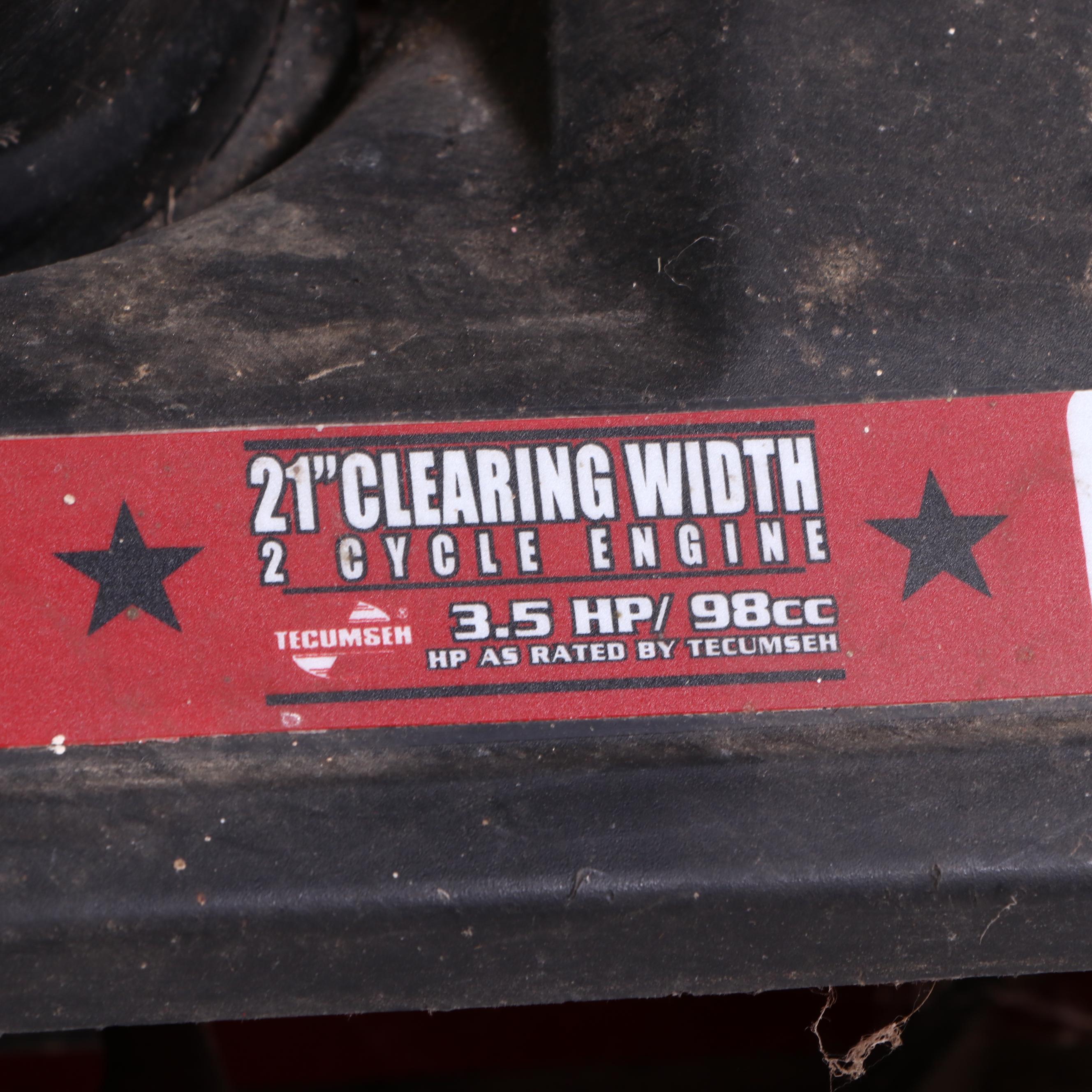 Huskee 21" Width Gas-Powered Snow Blower