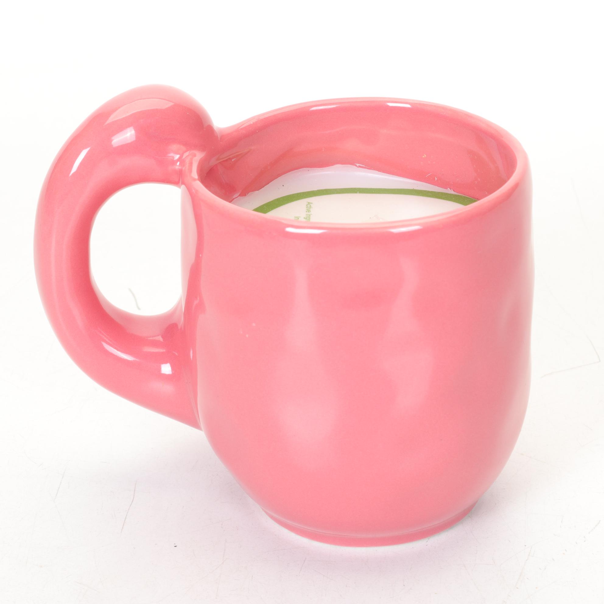 Flamingo Themed Birdhouse, Candles & Other Decor