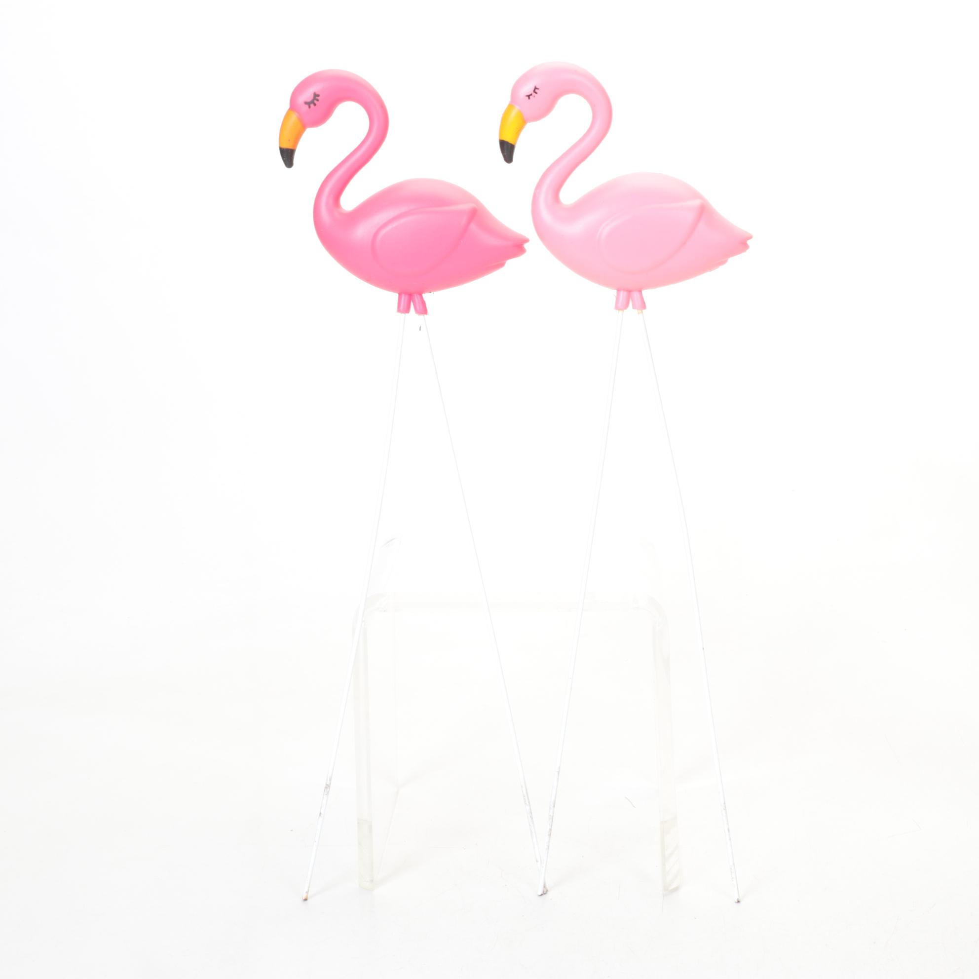 Flamingo Themed Birdhouse, Candles & Other Decor