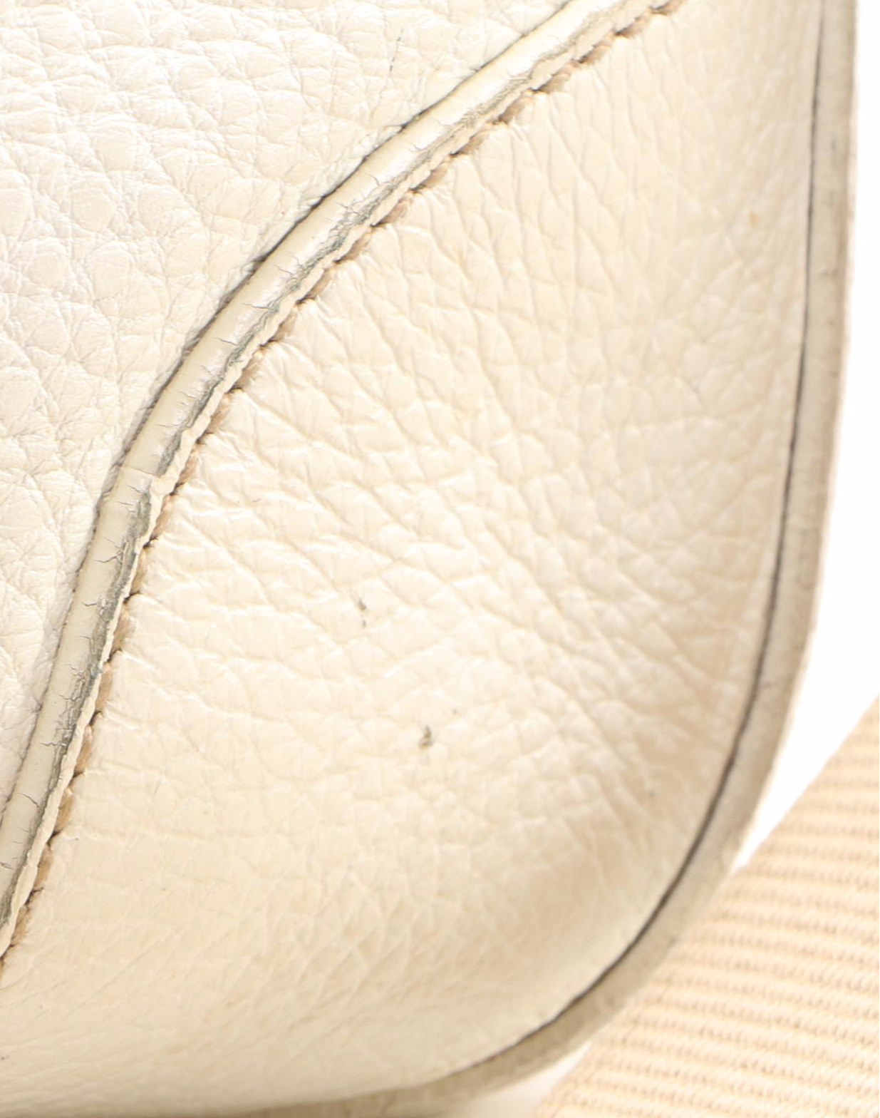 Prada White Leather Shoulder Bag