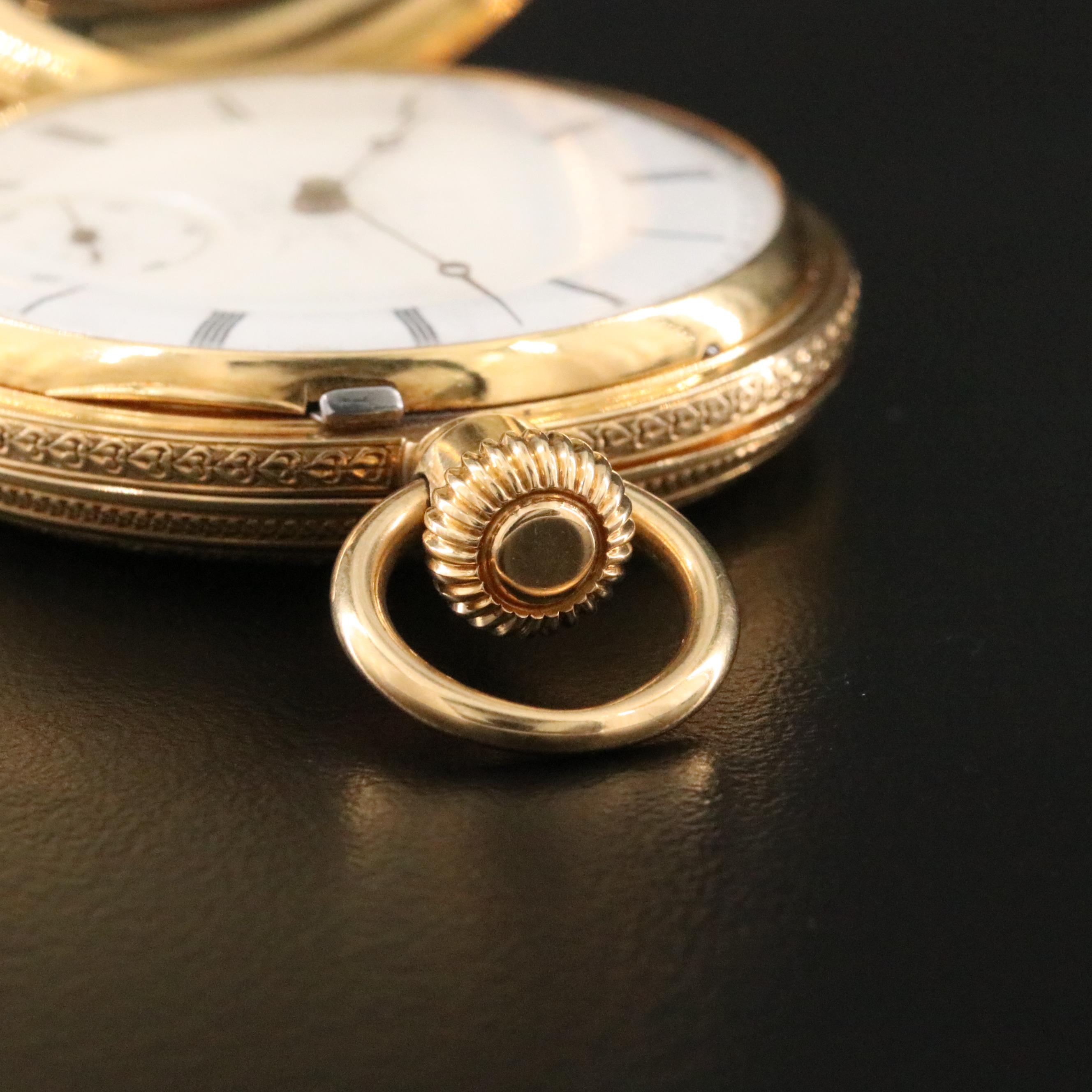 Vintage 18K Tiffany & Co. Hunting Case Pocket Watch